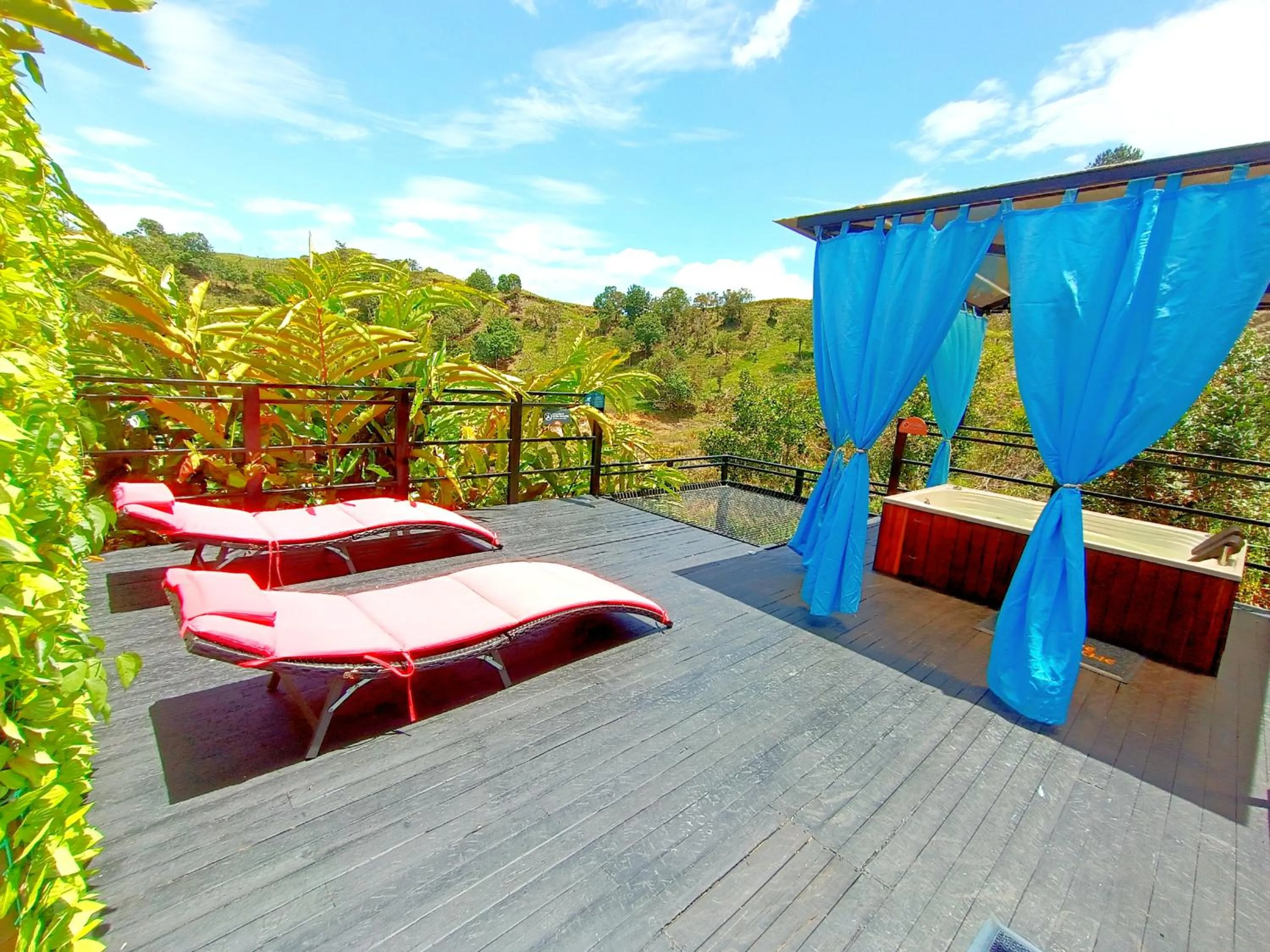 Patio in Glamping The Mountain