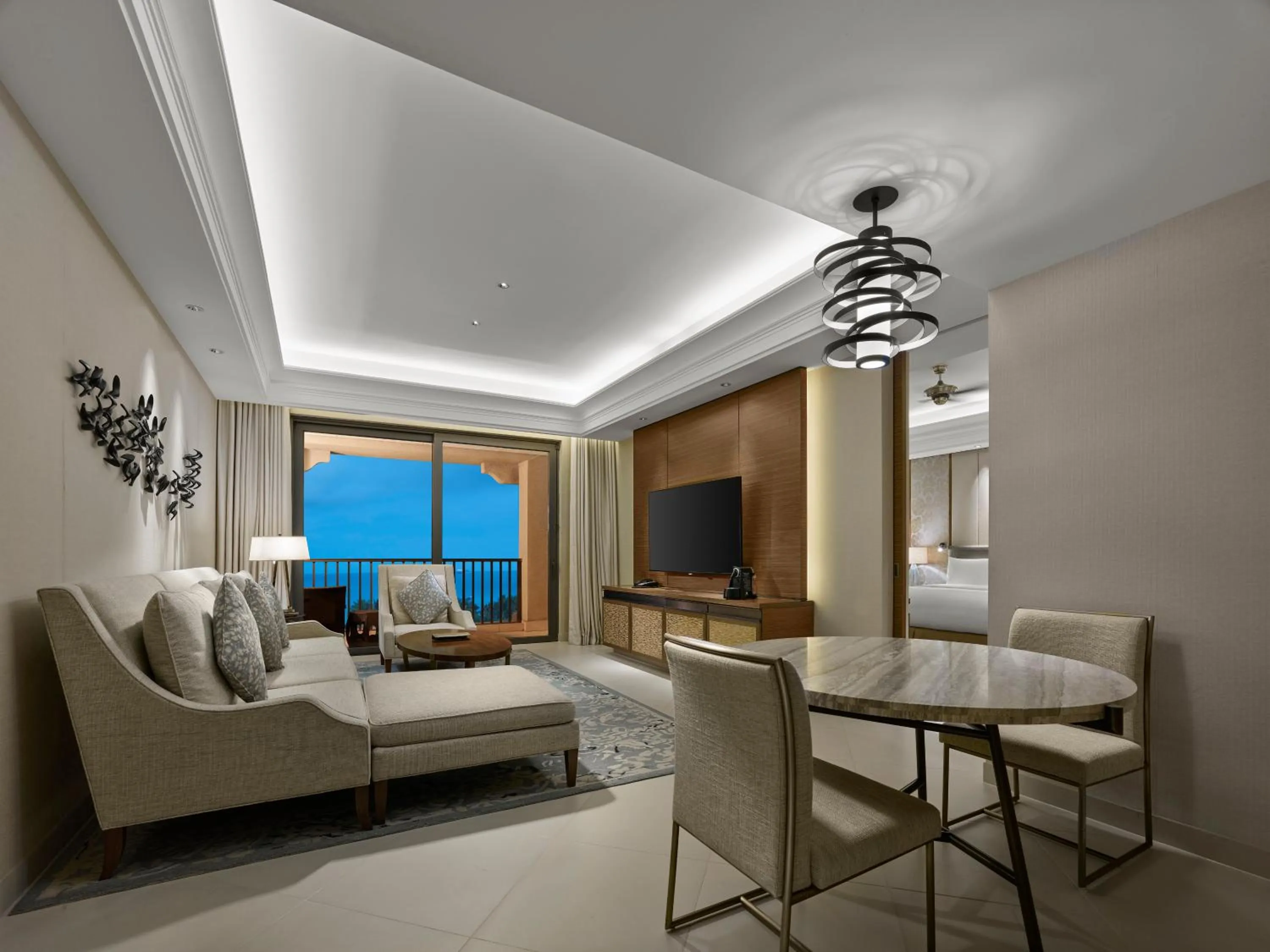 Living room in Hilton Haikou Meilan - Beachfront Hotel