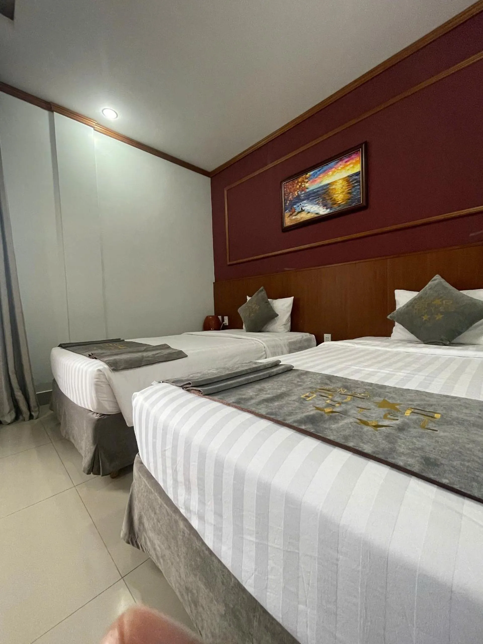 Bed in Lien Do Star Hotel