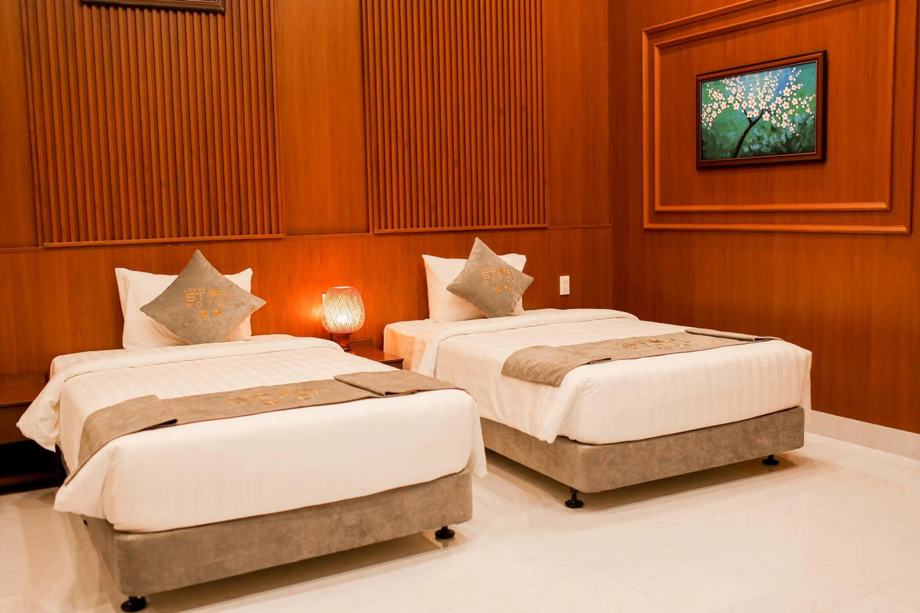 Bed in Lien Do Star Hotel