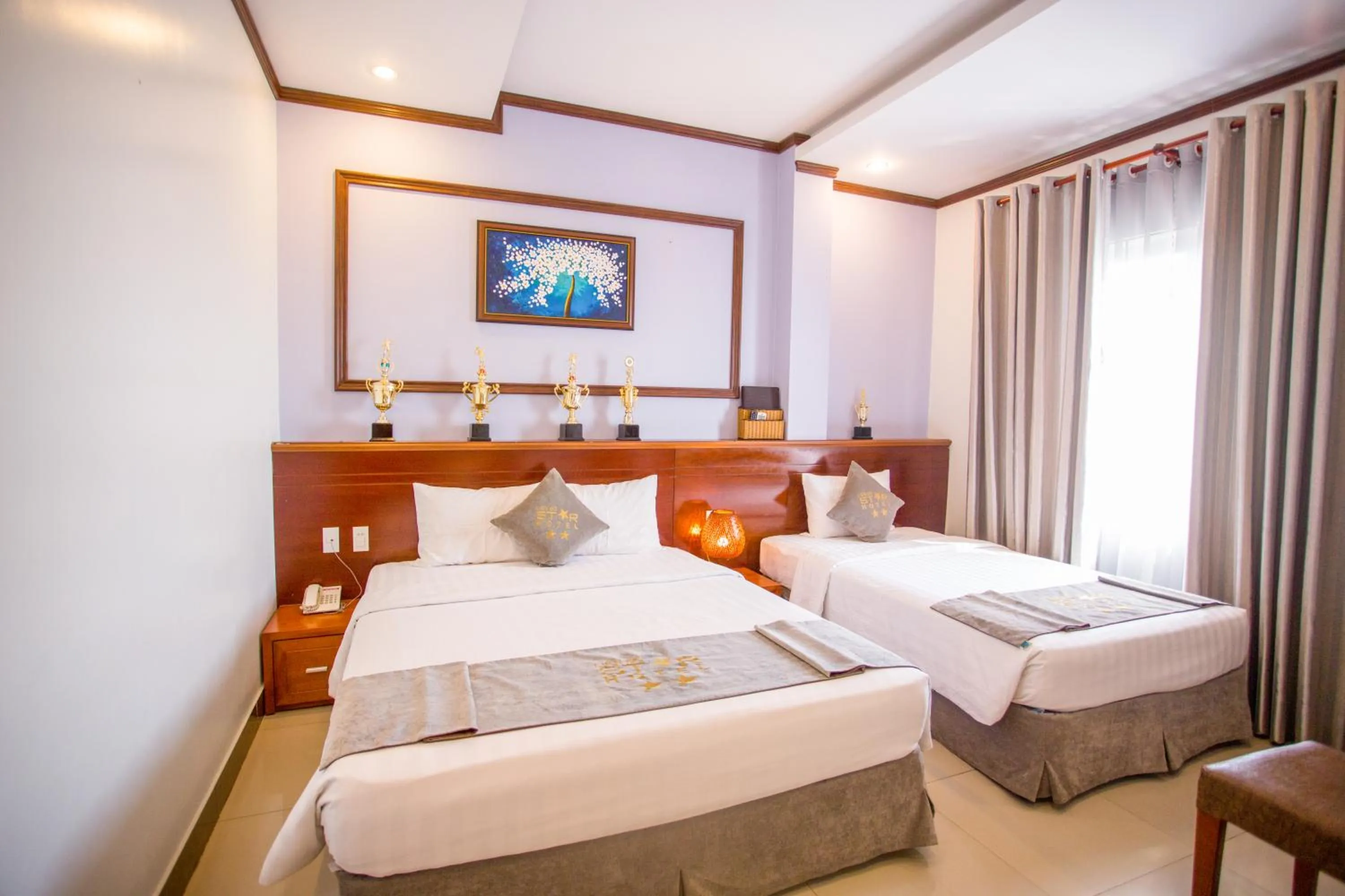 Photo of the whole room, Bed in Lien Do Star Hotel