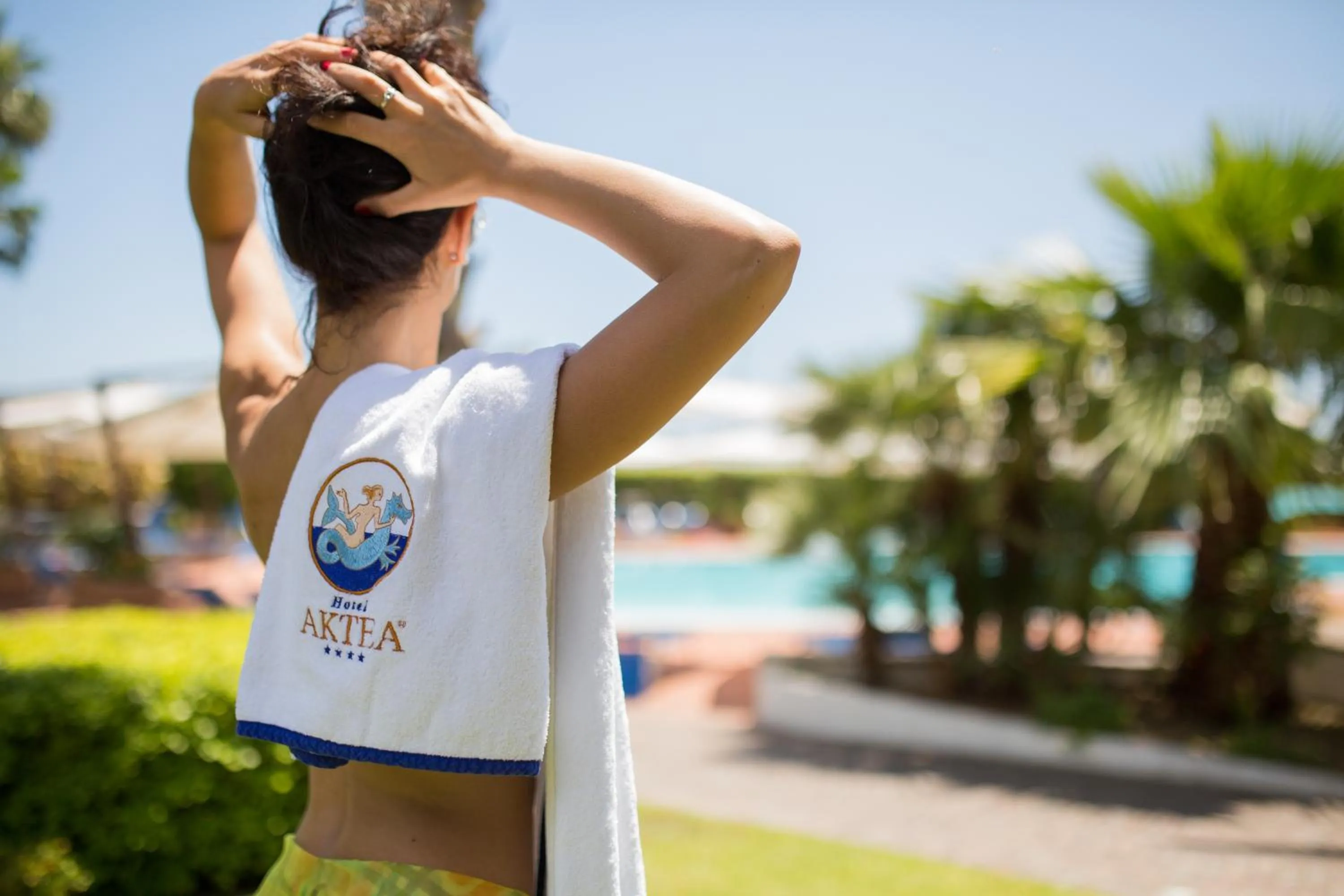 Swimming pool in Hotel Aktea