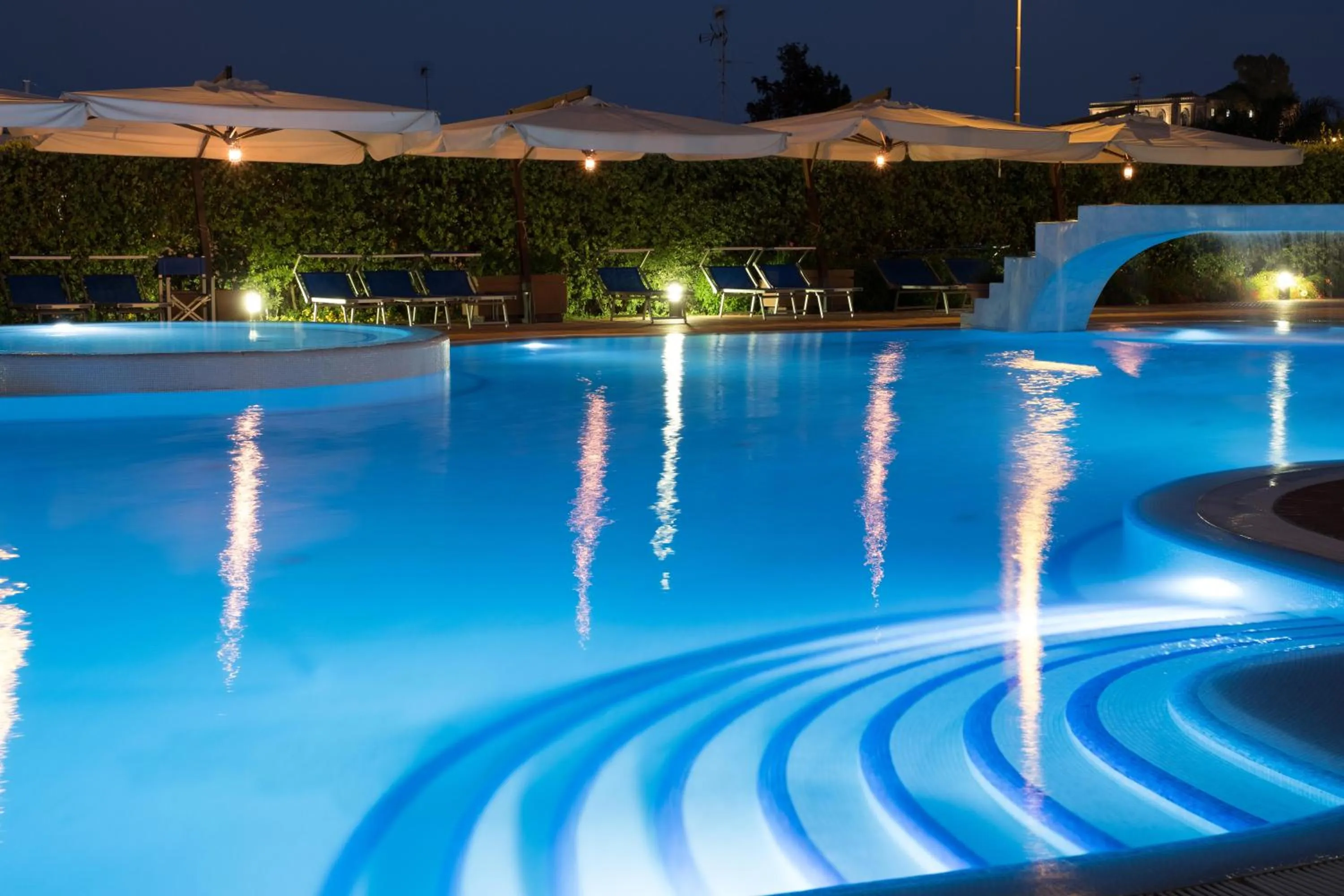 Pool view in Hotel Aktea