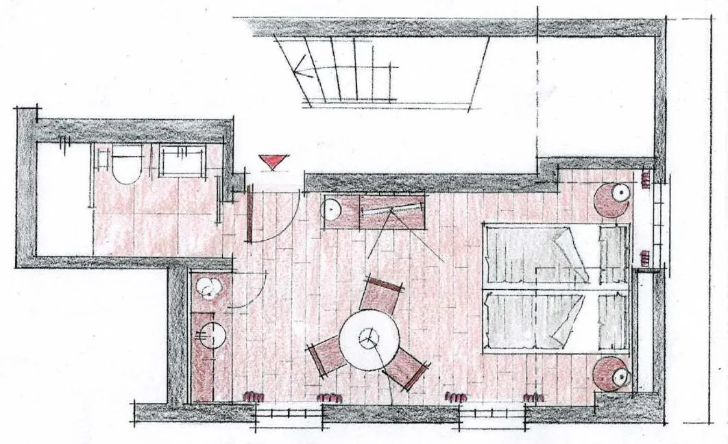Floor plan in Gästehaus am Schlossplatz, Z. 4