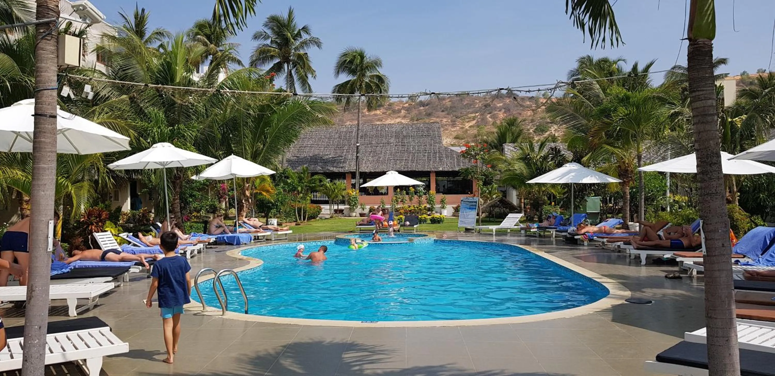 Pool view in Sun & Sands Beach Hotel