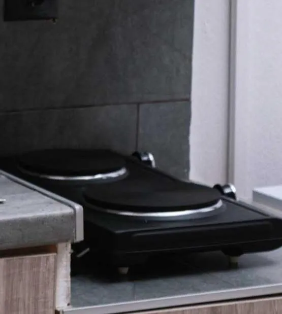 kitchen in Alcyone Studios and Apartments