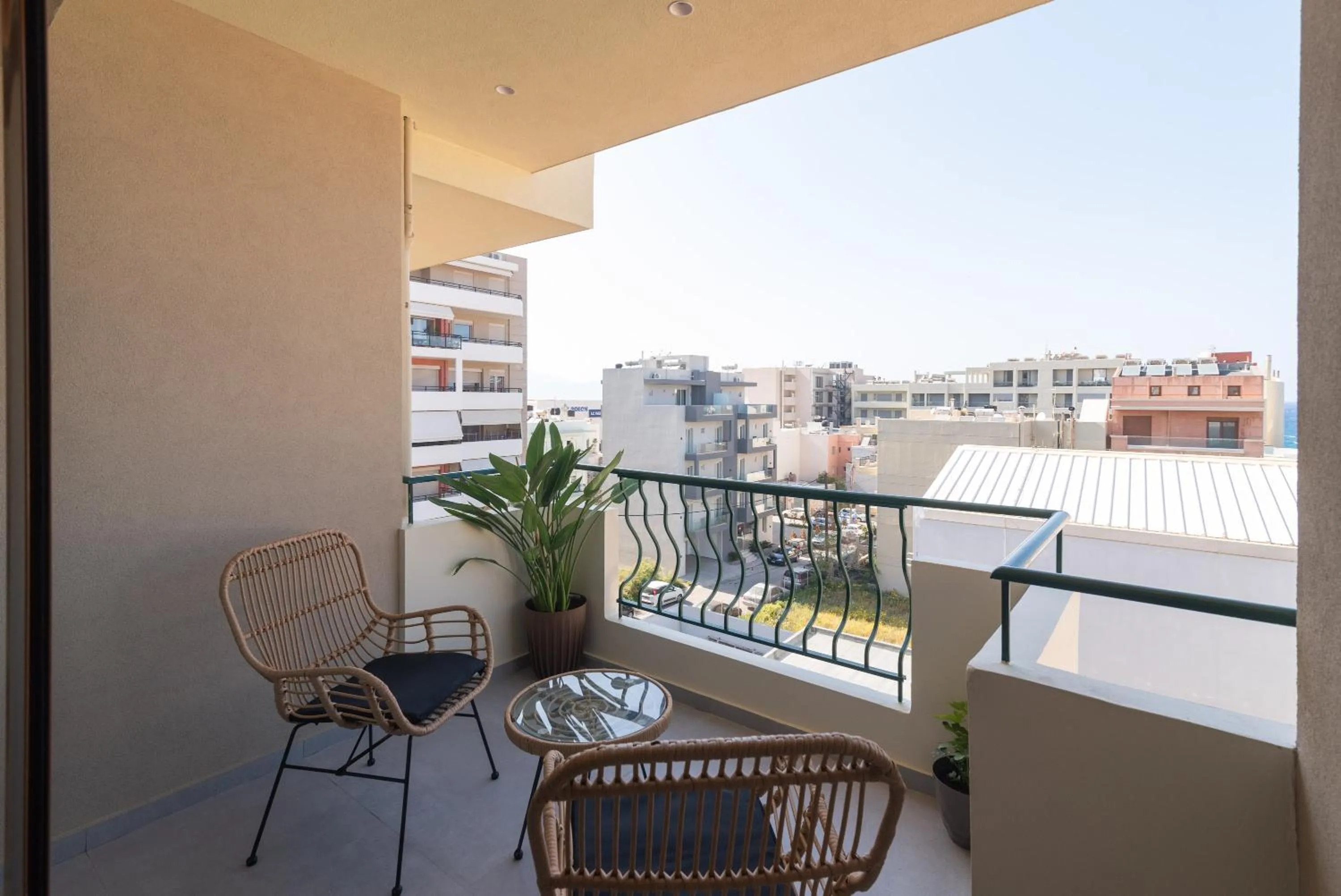 Patio in Alcyone Studios and Apartments