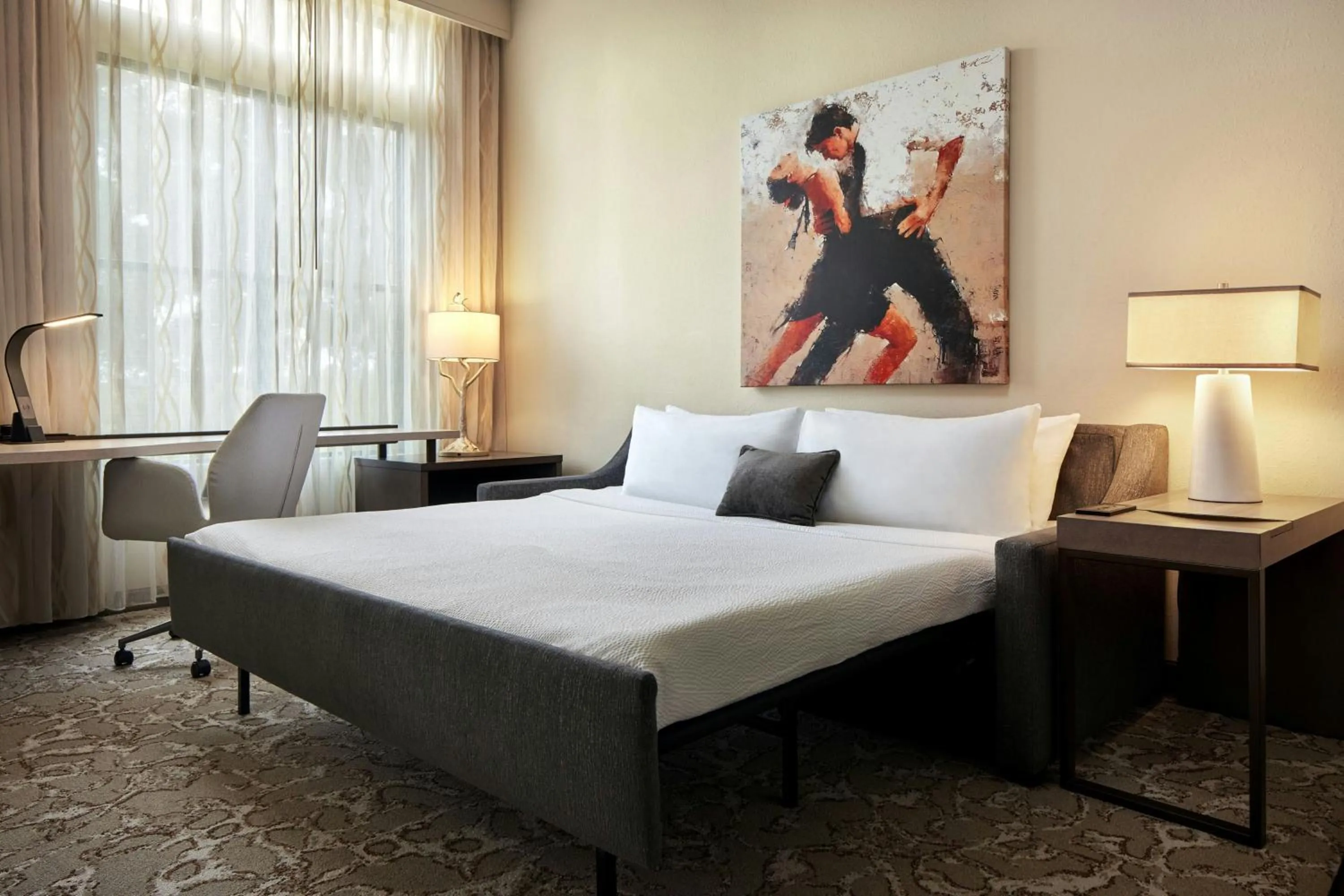 Living room, Bed in Andell Inn