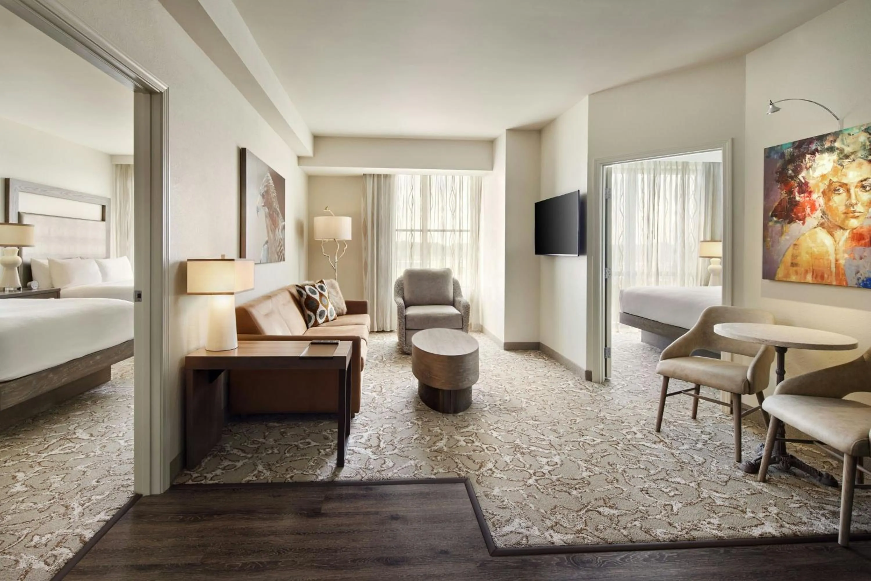 Living room, Bed in Andell Inn