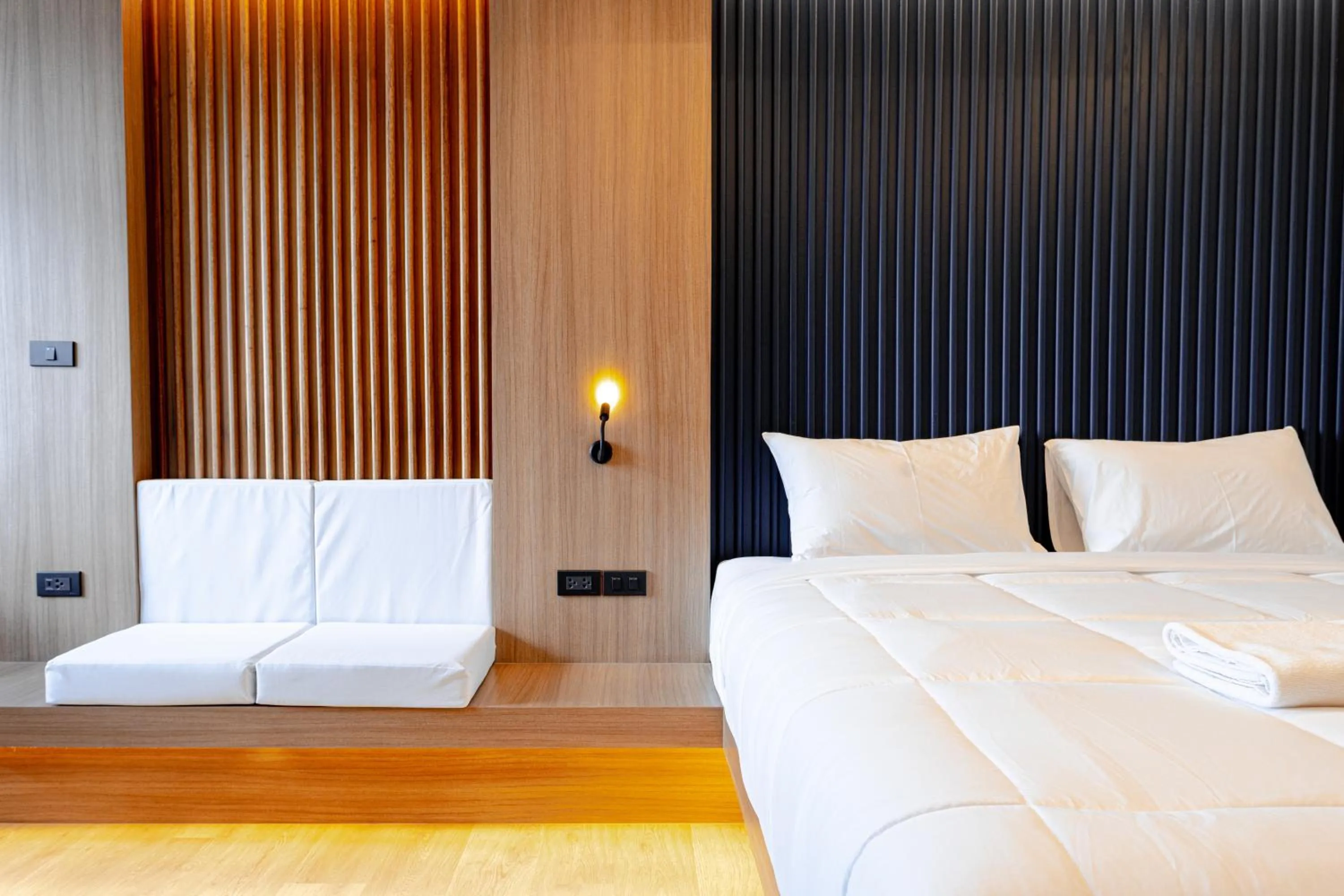 Bed in Nakornping Boutique Hotel