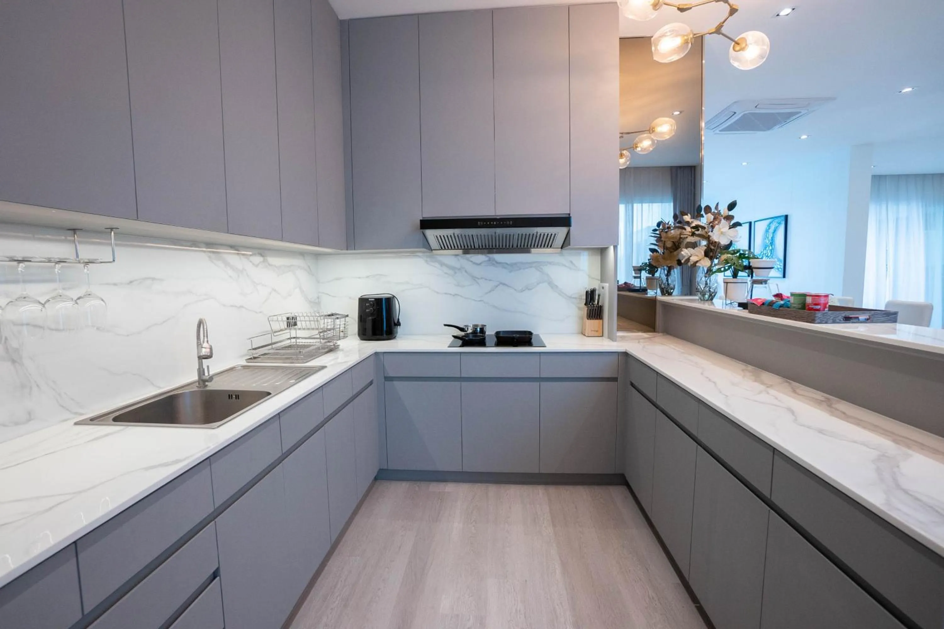 Kitchen or kitchenette in Nakornping Boutique Hotel