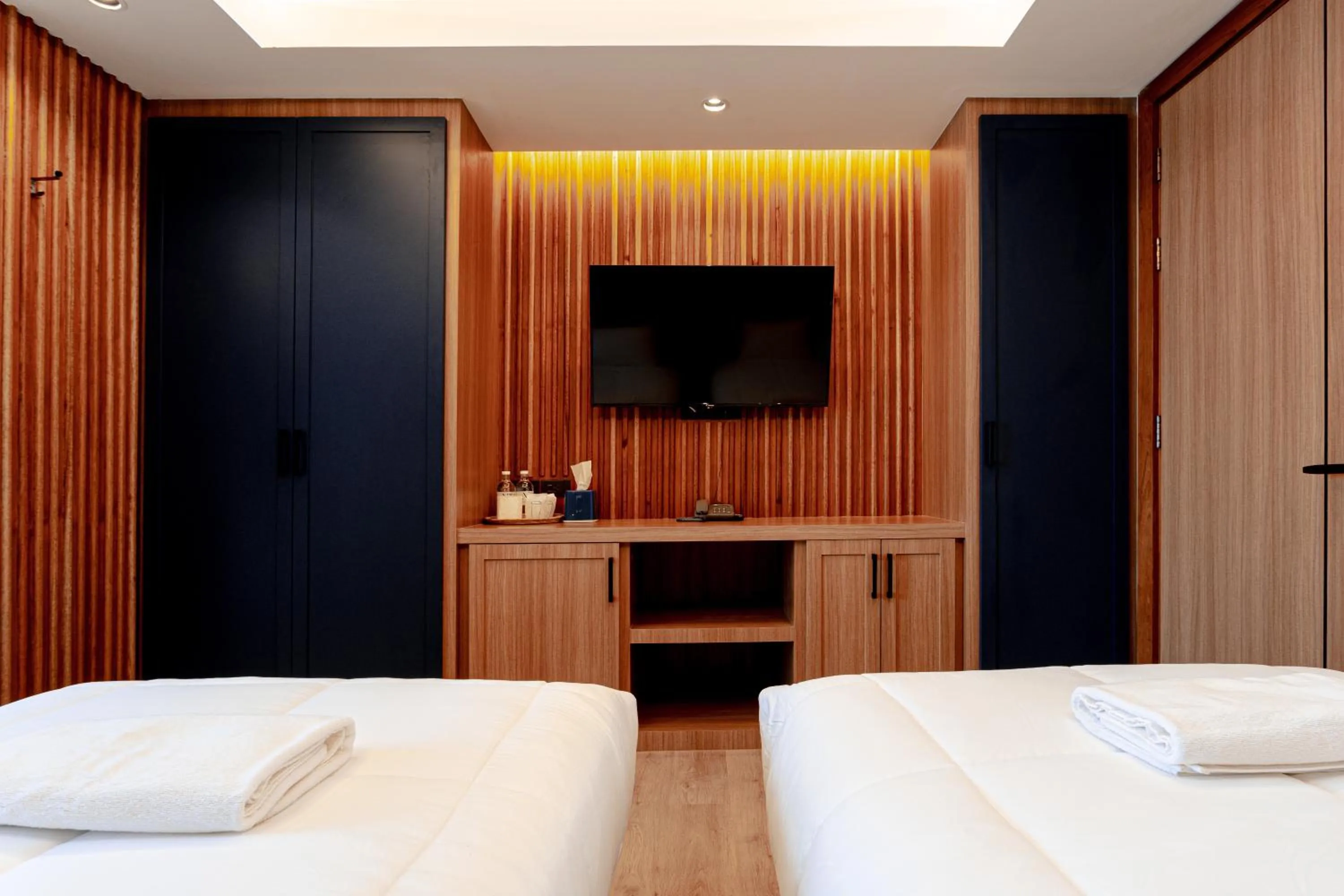 Bed in Nakornping Boutique Hotel