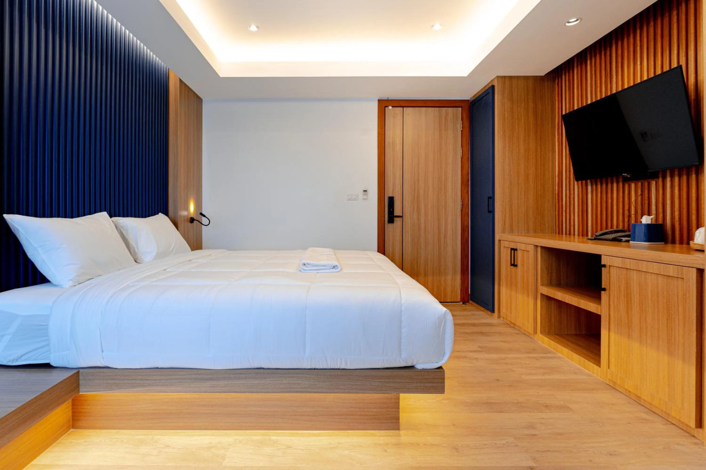 Bed in Nakornping Boutique Hotel