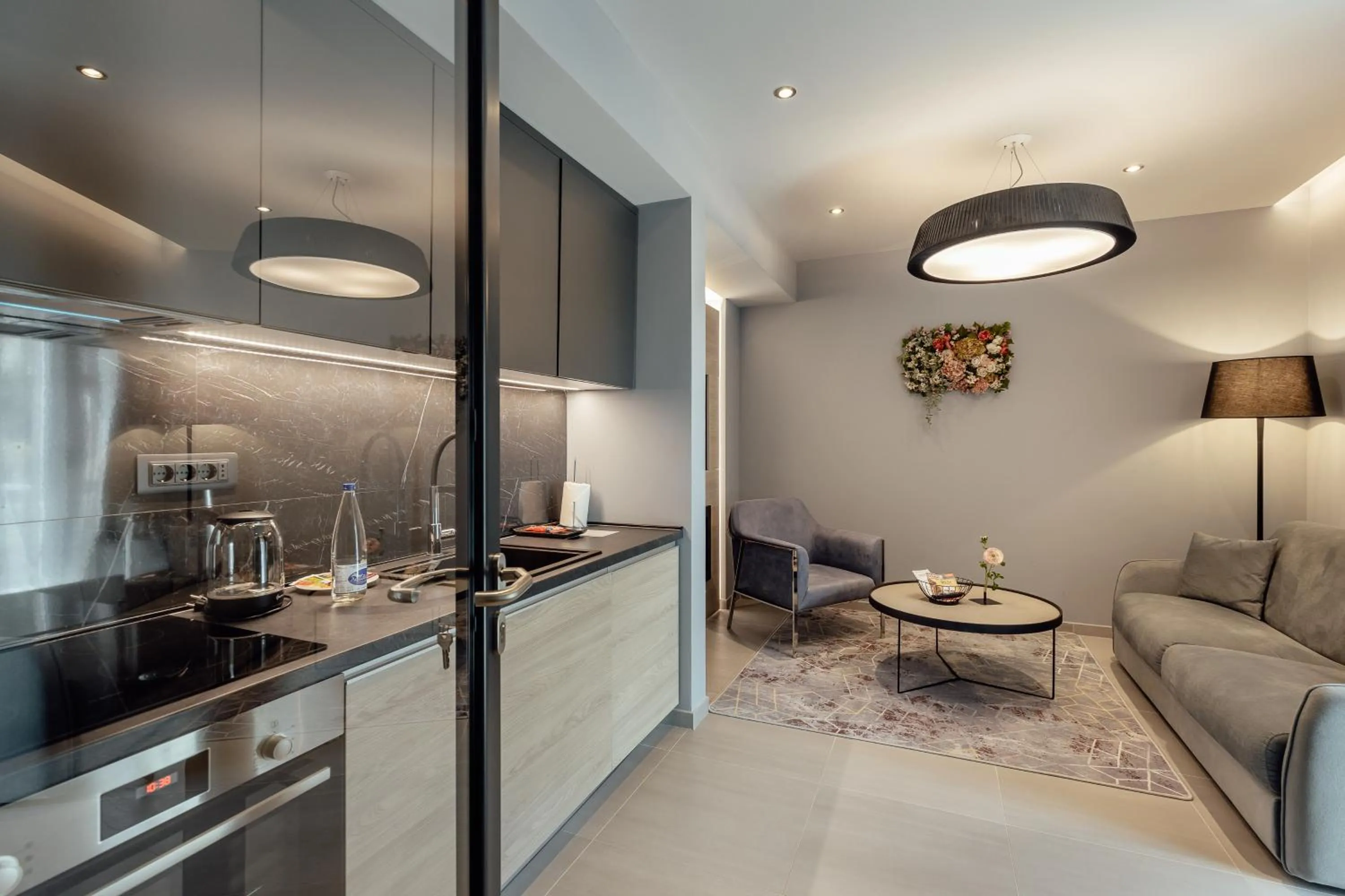 Kitchen or kitchenette in Garni Hotel Kruso