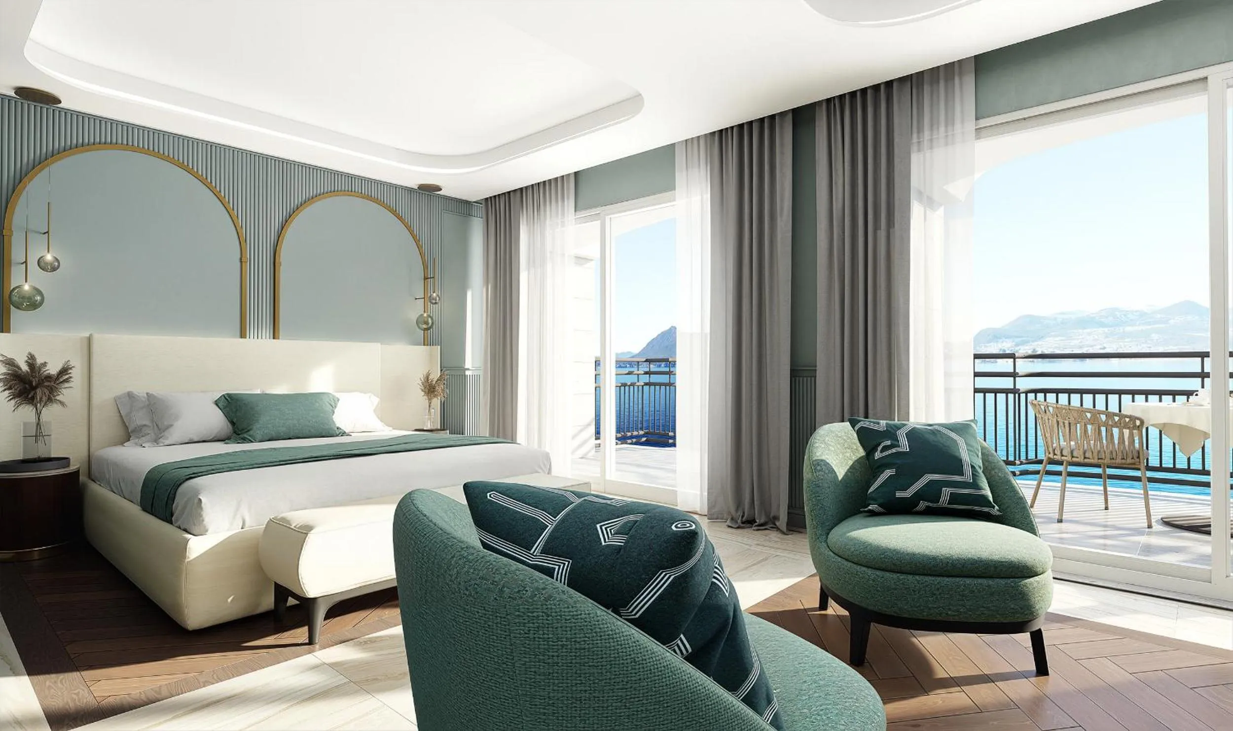 Bedroom in Grand Hotel Bristol