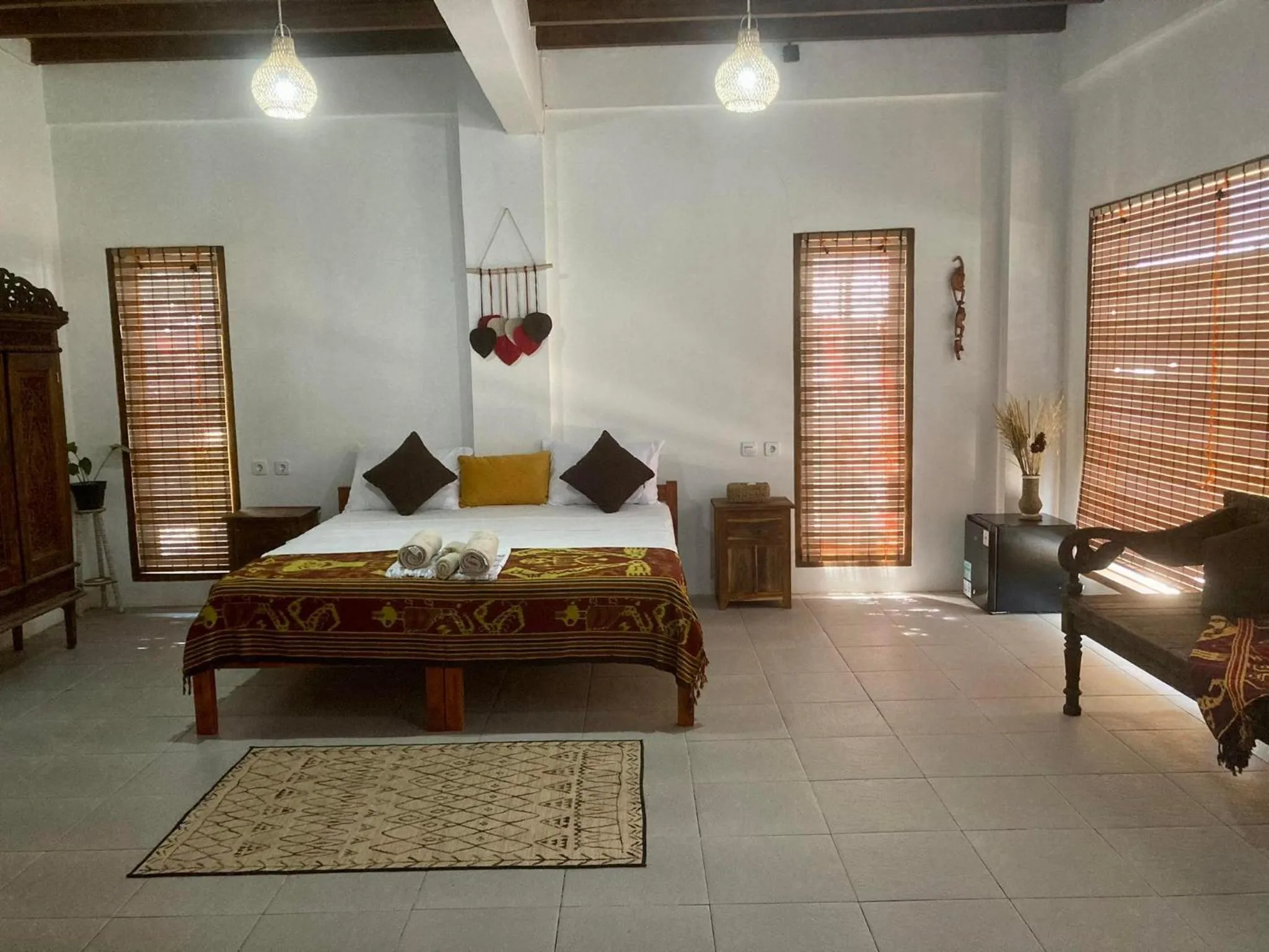 Bed in Lutwala Bungalows and Private Villa