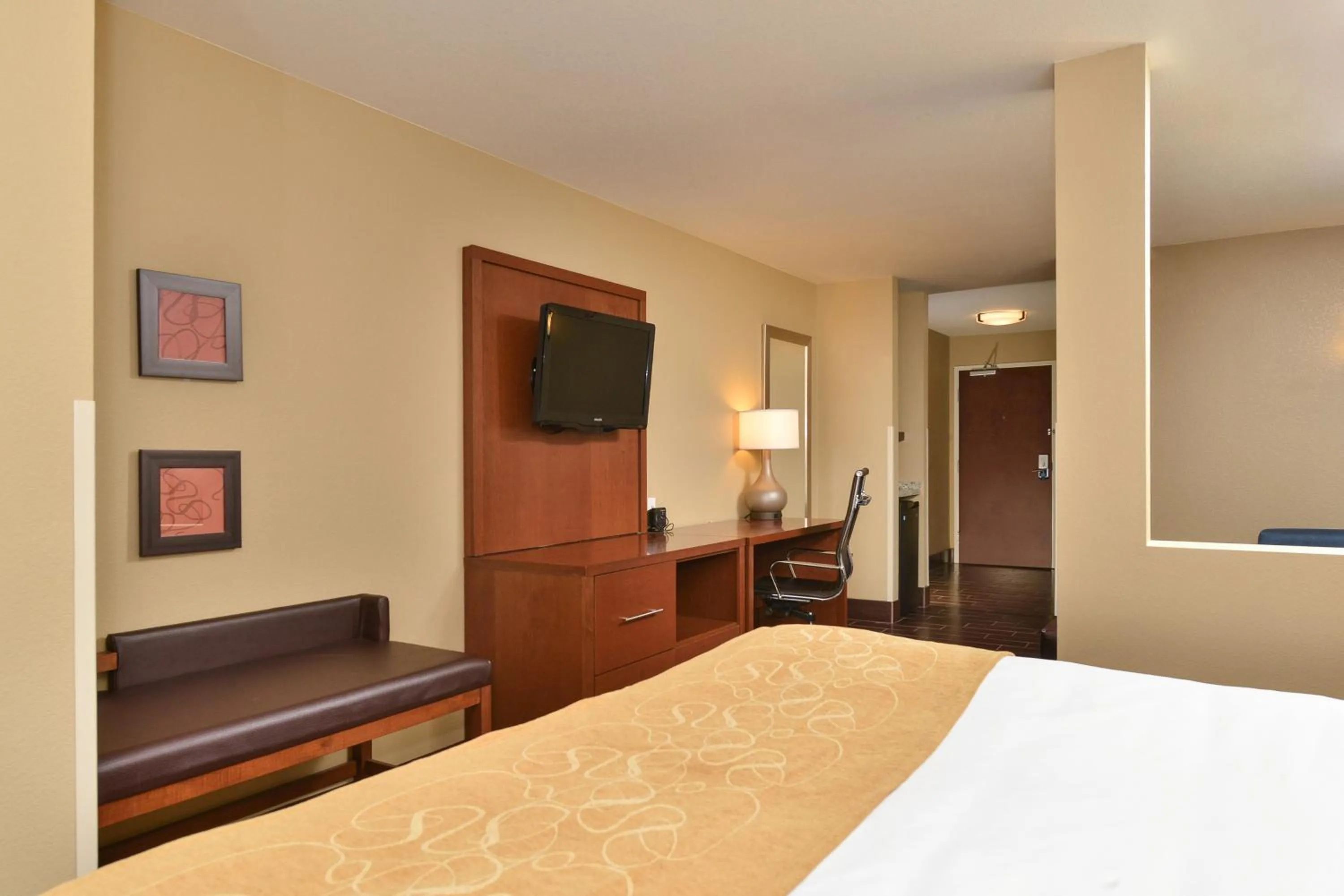 TV and multimedia, Bed in Comfort Suites Minot South