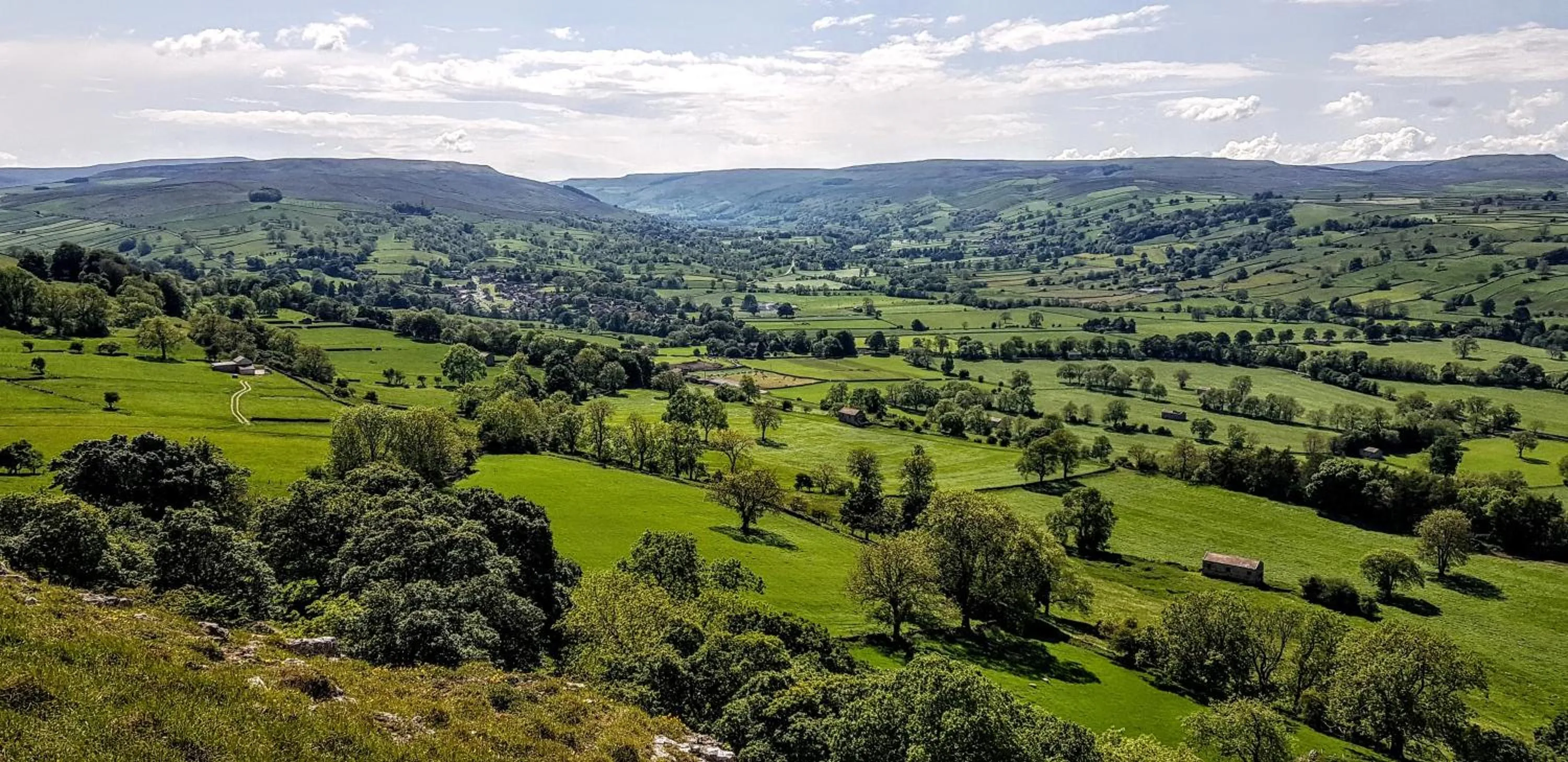 Natural landscape in Rock View, Wensleydale