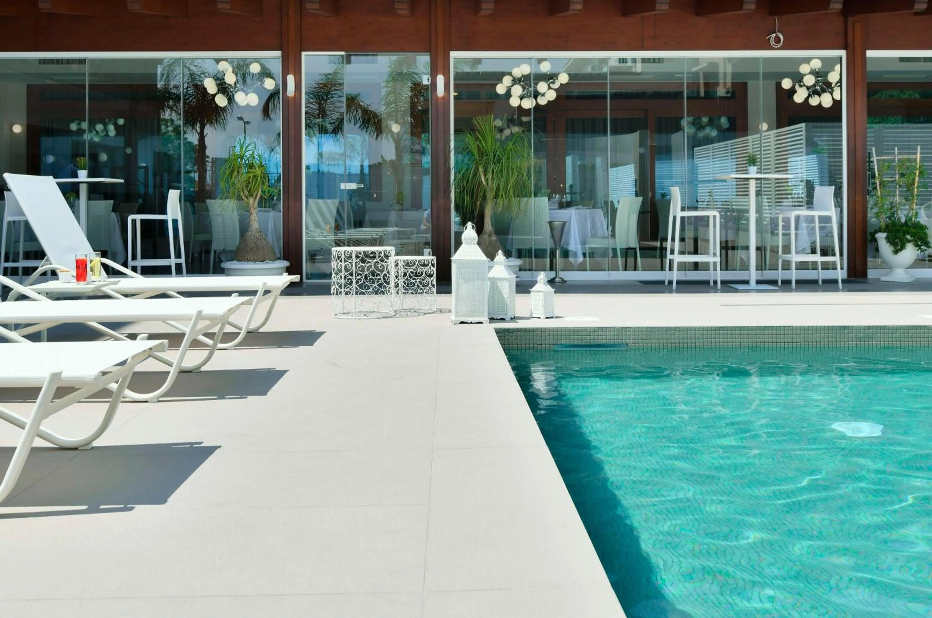 Pool view in Best Western Hotel Ferrari