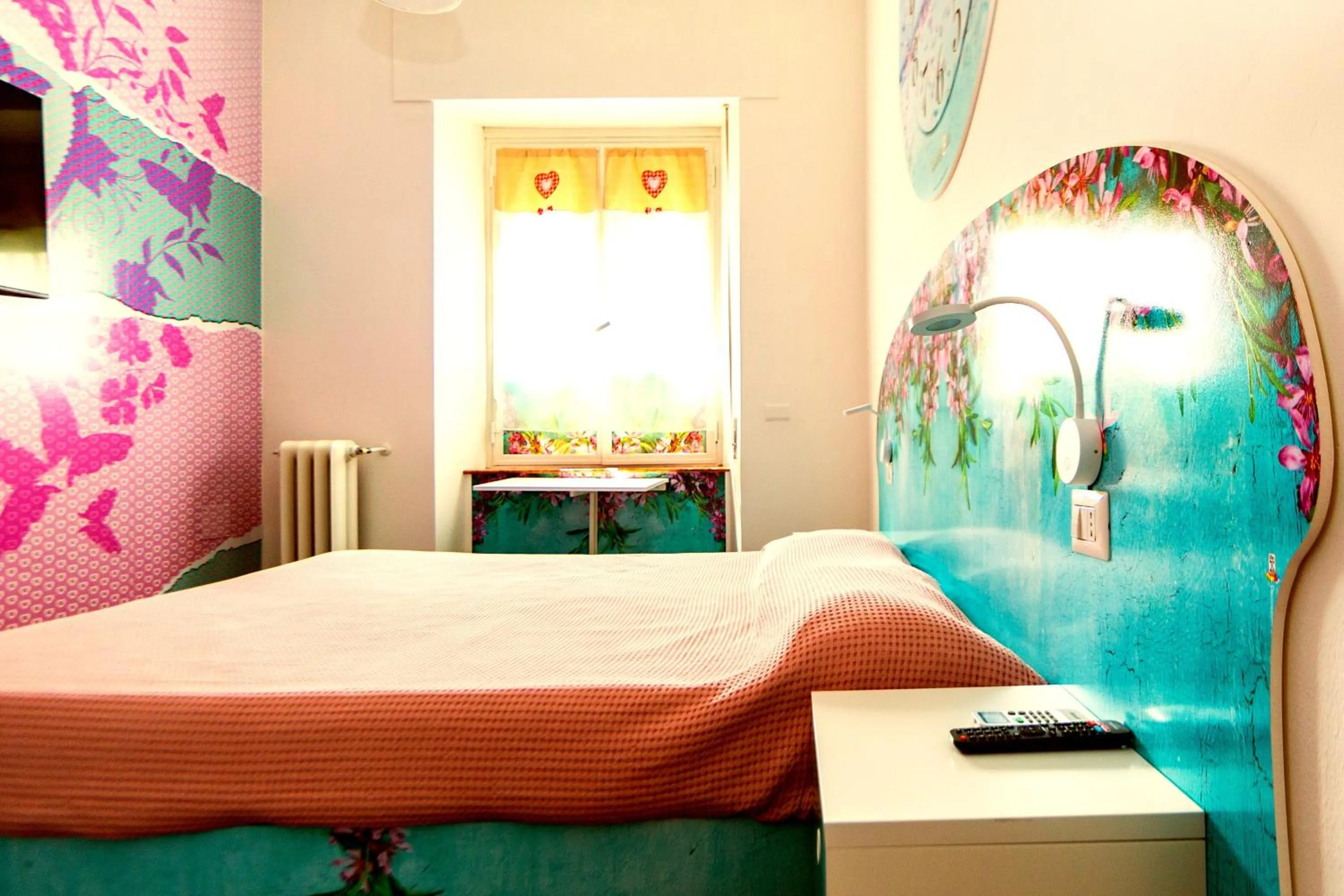 Decorative detail, Bed in Affittacamere Pavia