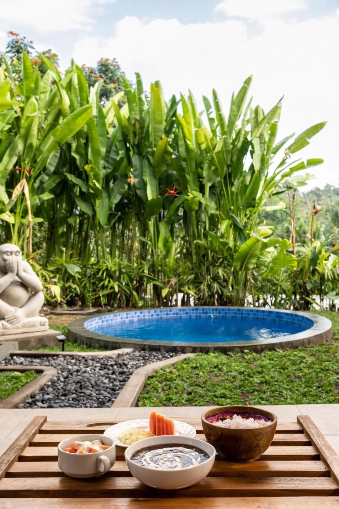 Pool view in Kusfarm Bali by AHM