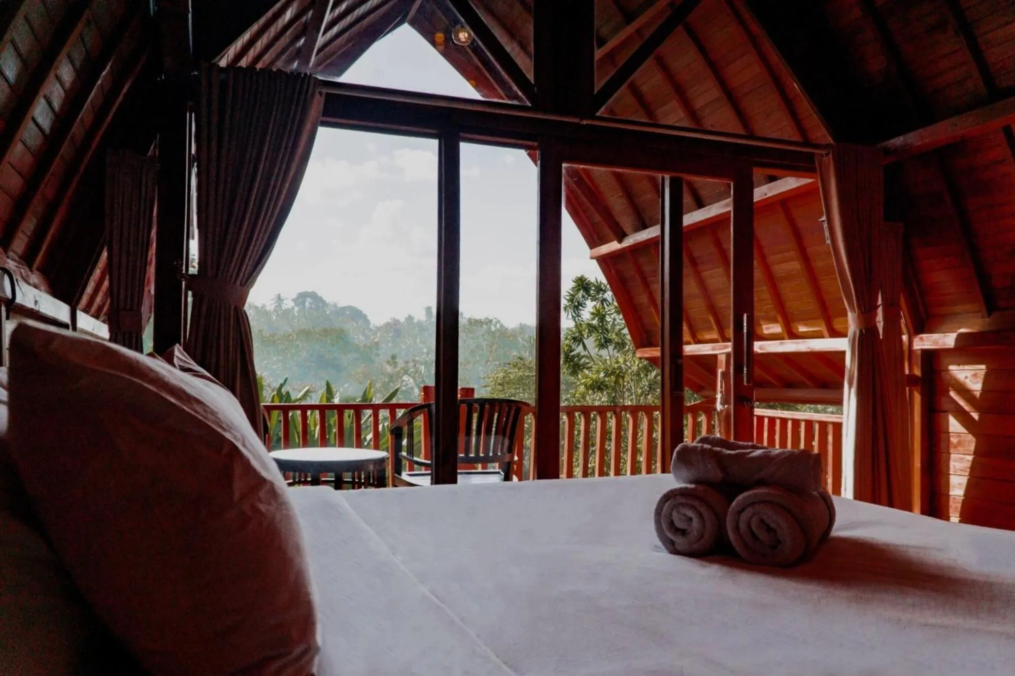 View (from property/room), Bed in Kusfarm Bali by AHM
