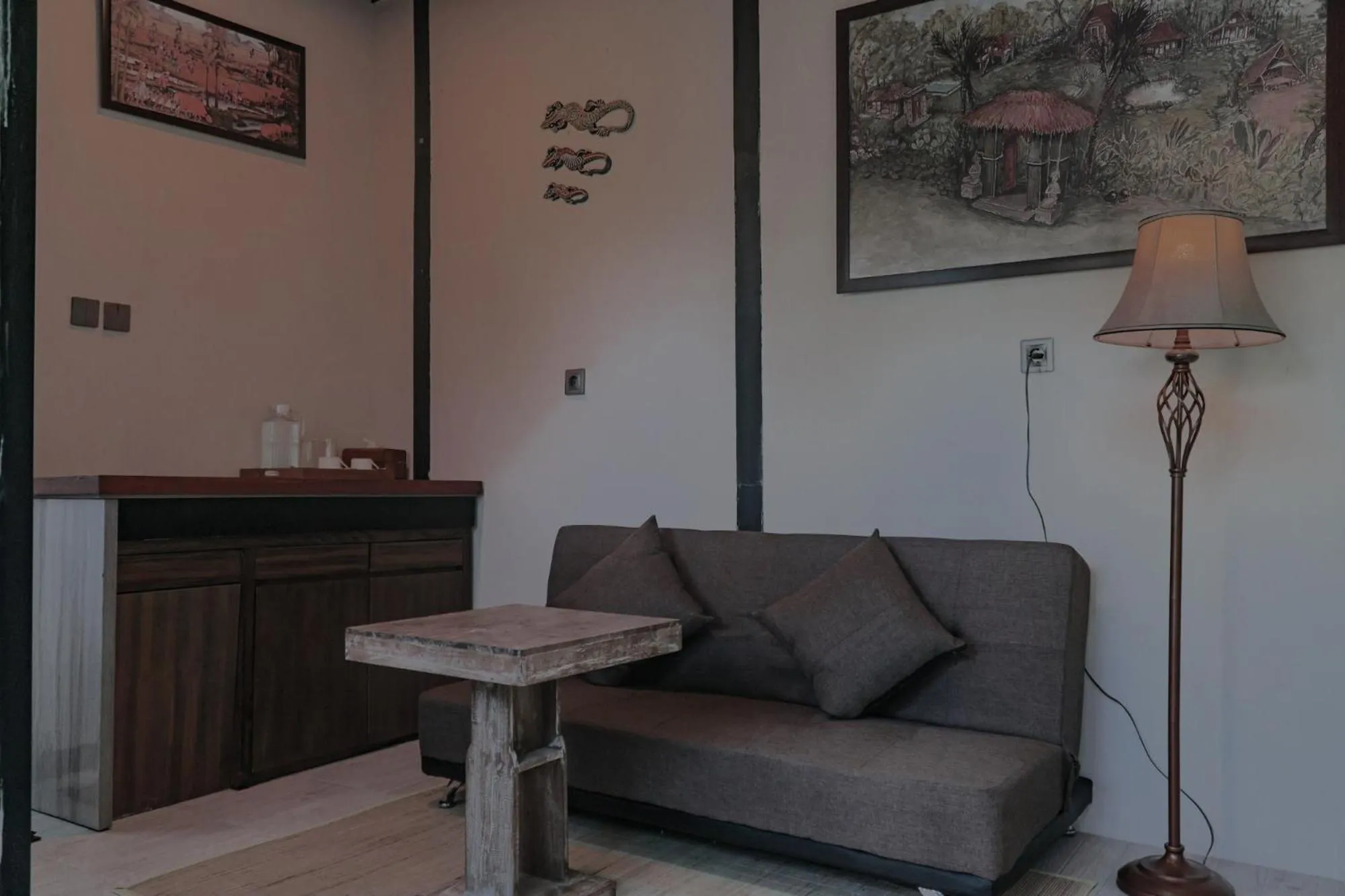 Living room in Kusfarm Bali by AHM