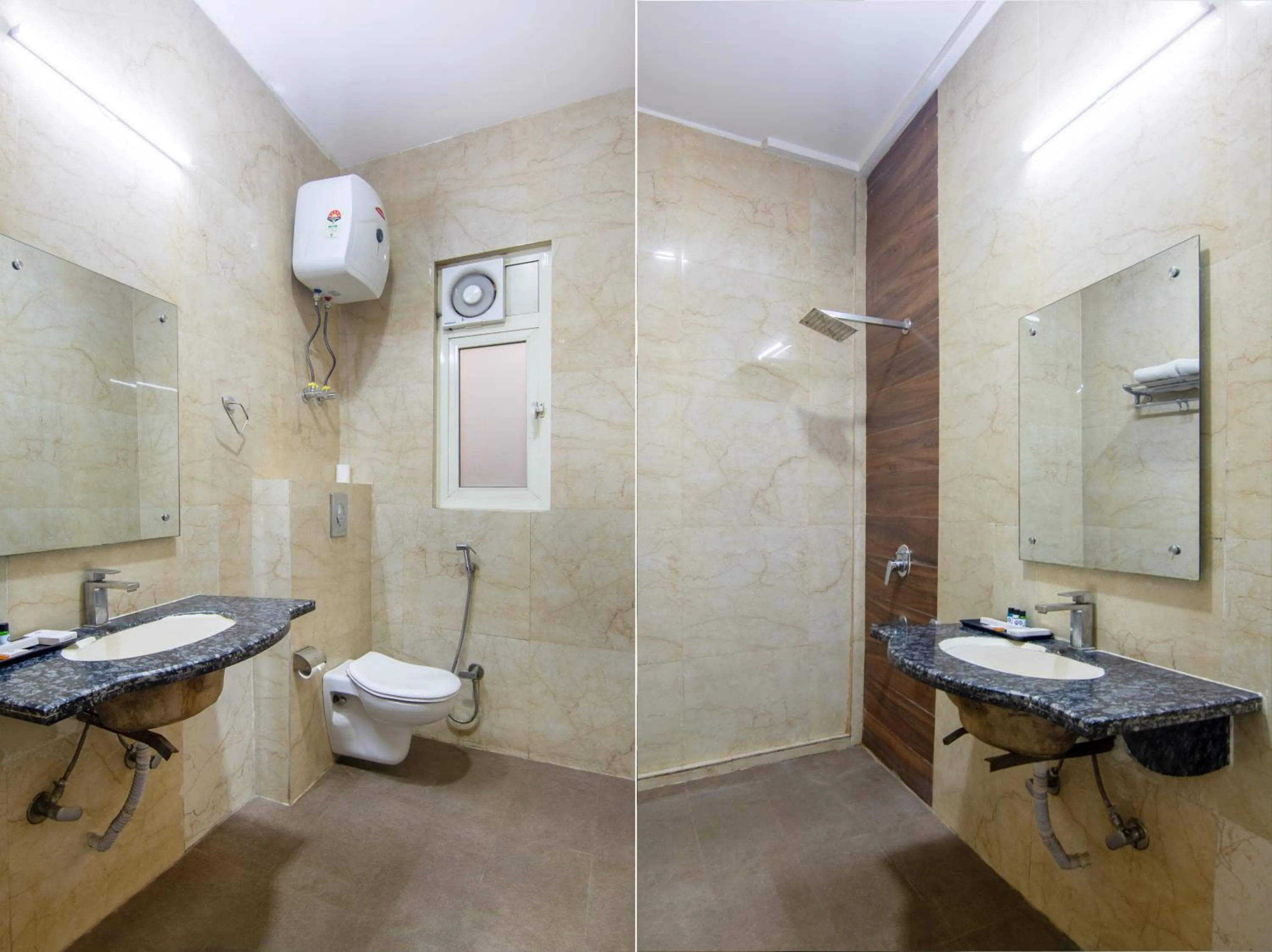 Shower in The Lohmod- Boutique Hotel At Delhi Airport