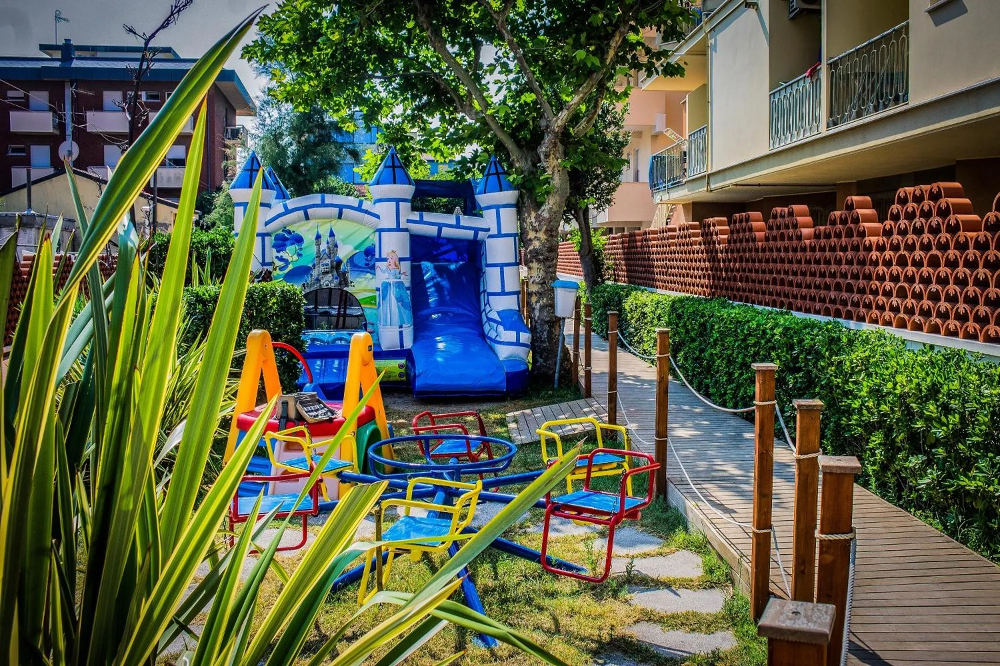 Children play ground in Hotel Rosalba - Valentini Family Village