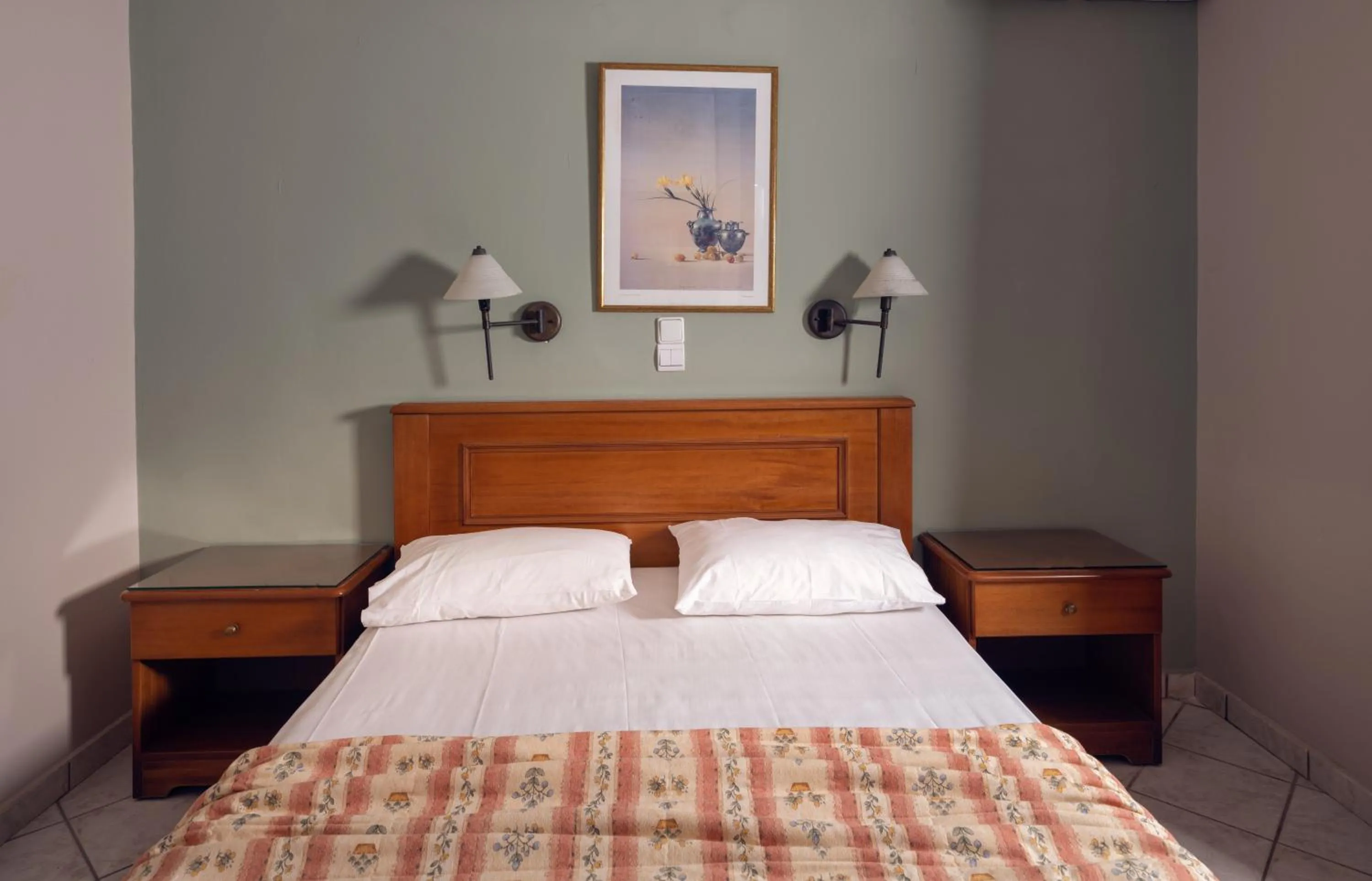 Bedroom, Bed in Villa Maria Laganas