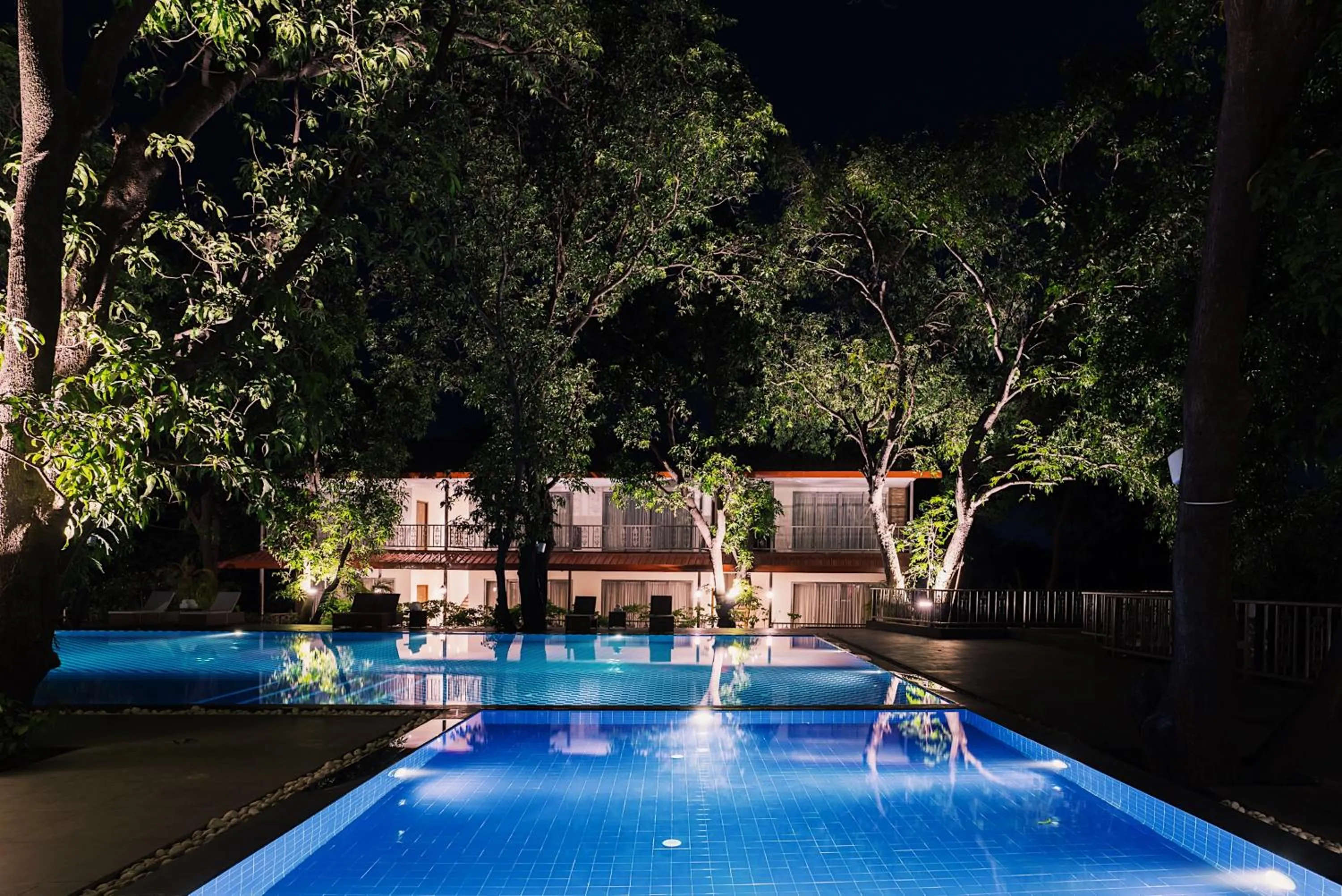 Swimming pool in Oleander Farms, Karjat