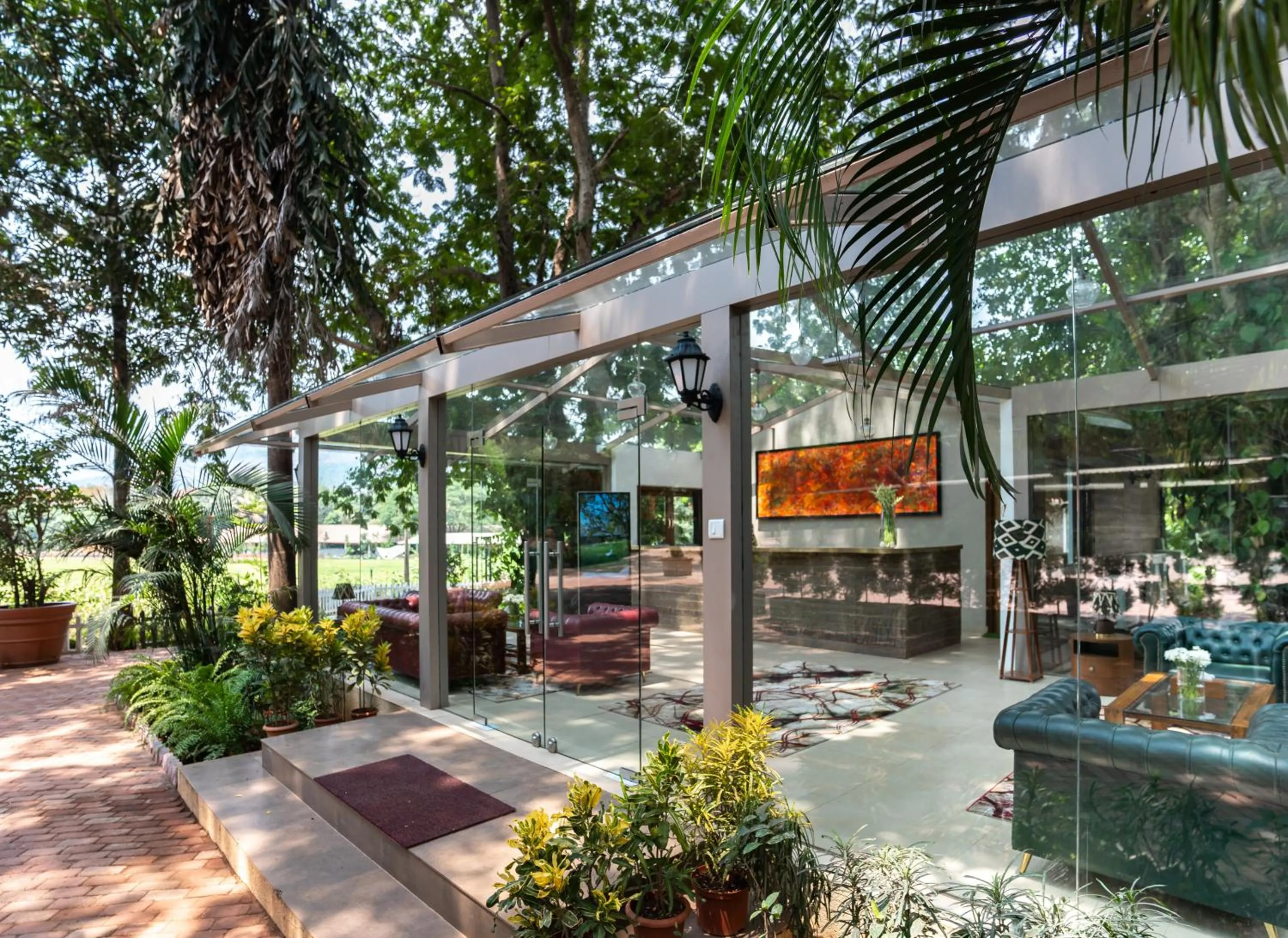 Lobby or reception in Oleander Farms, Karjat