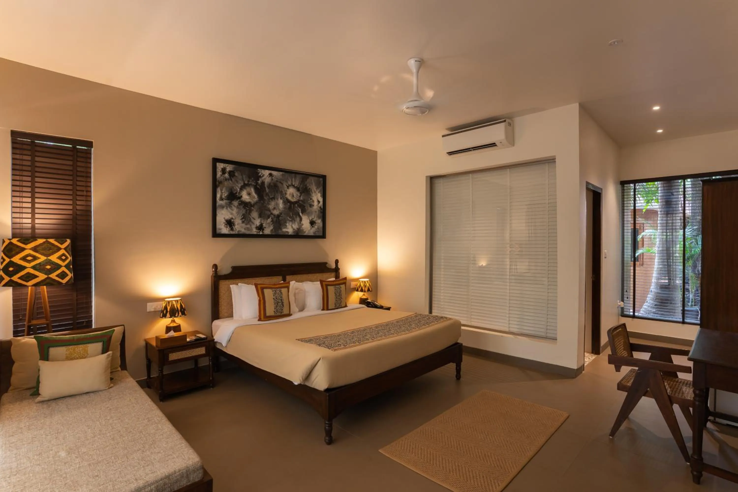 Photo of the whole room, Bed in Oleander Farms, Karjat