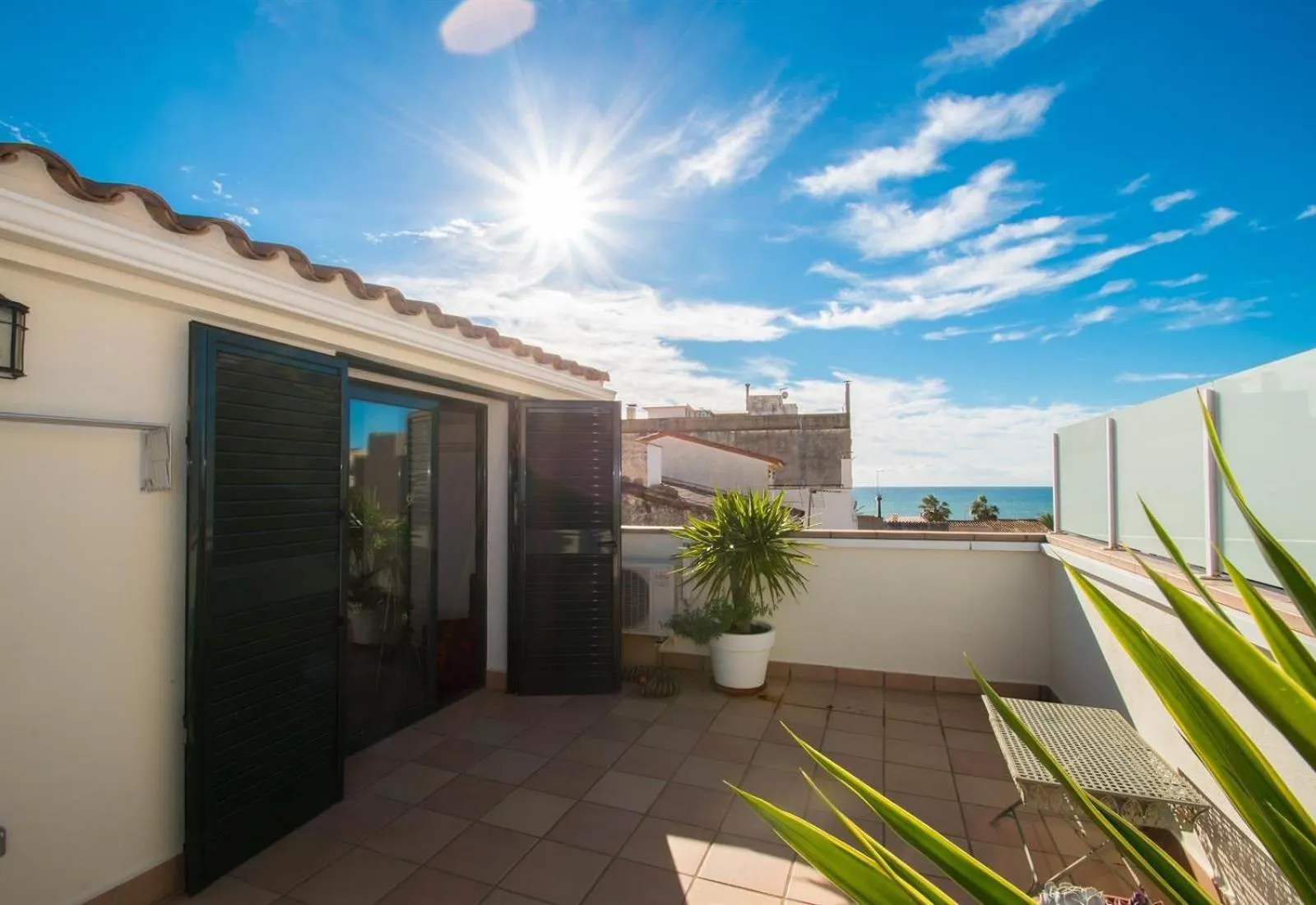 Balcony/Terrace in Blue sea apartment