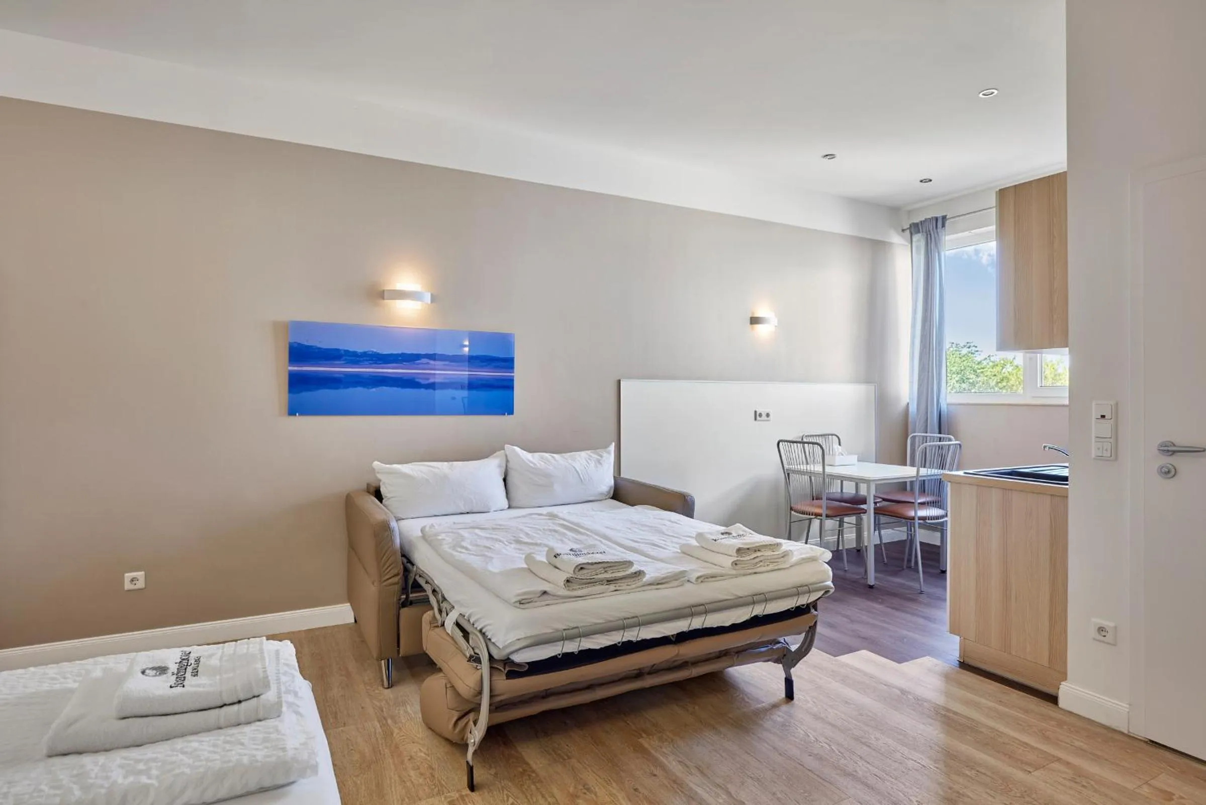 Bed in Boardinghotel Heidelberg