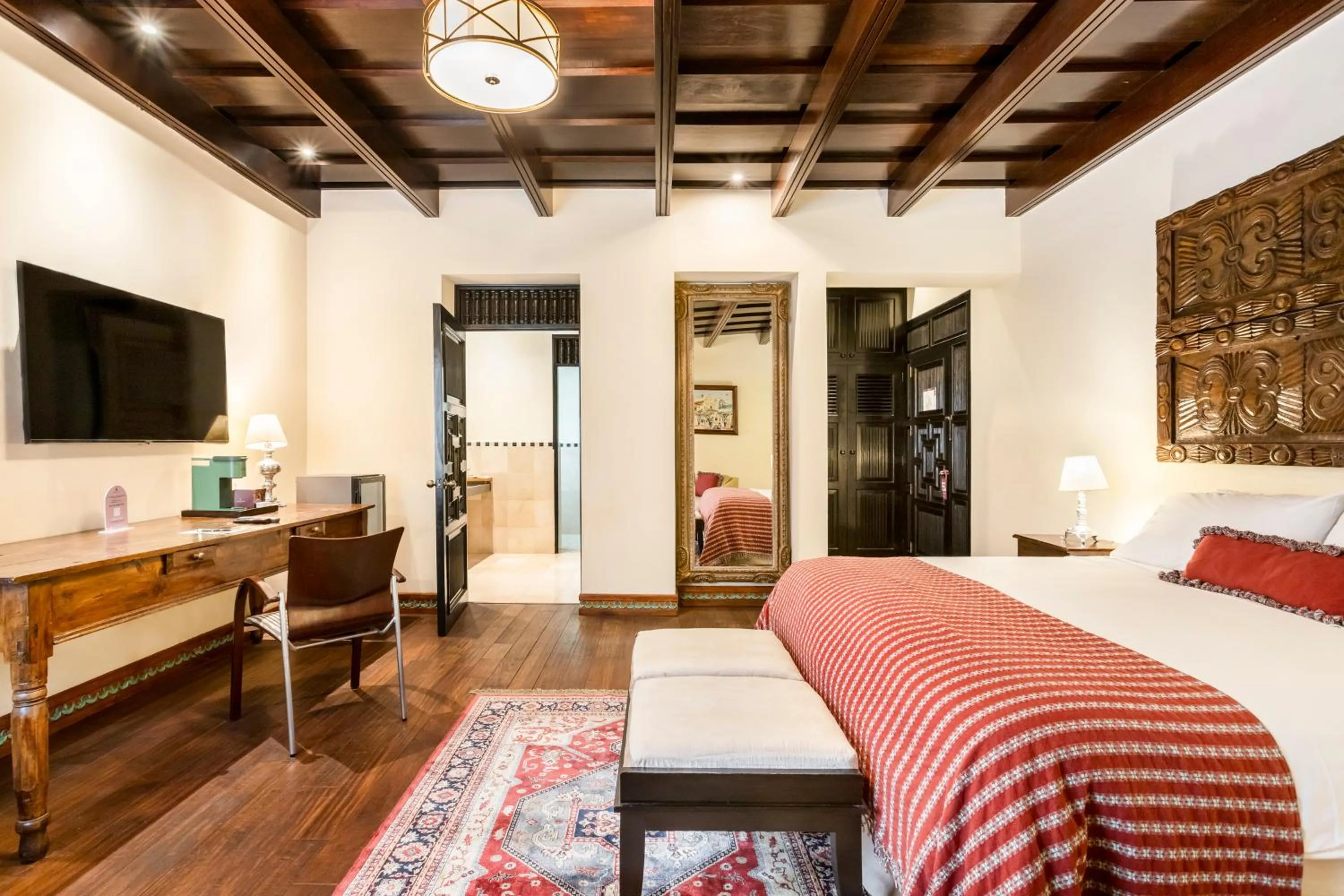 Bed in Pensativo House Hotel