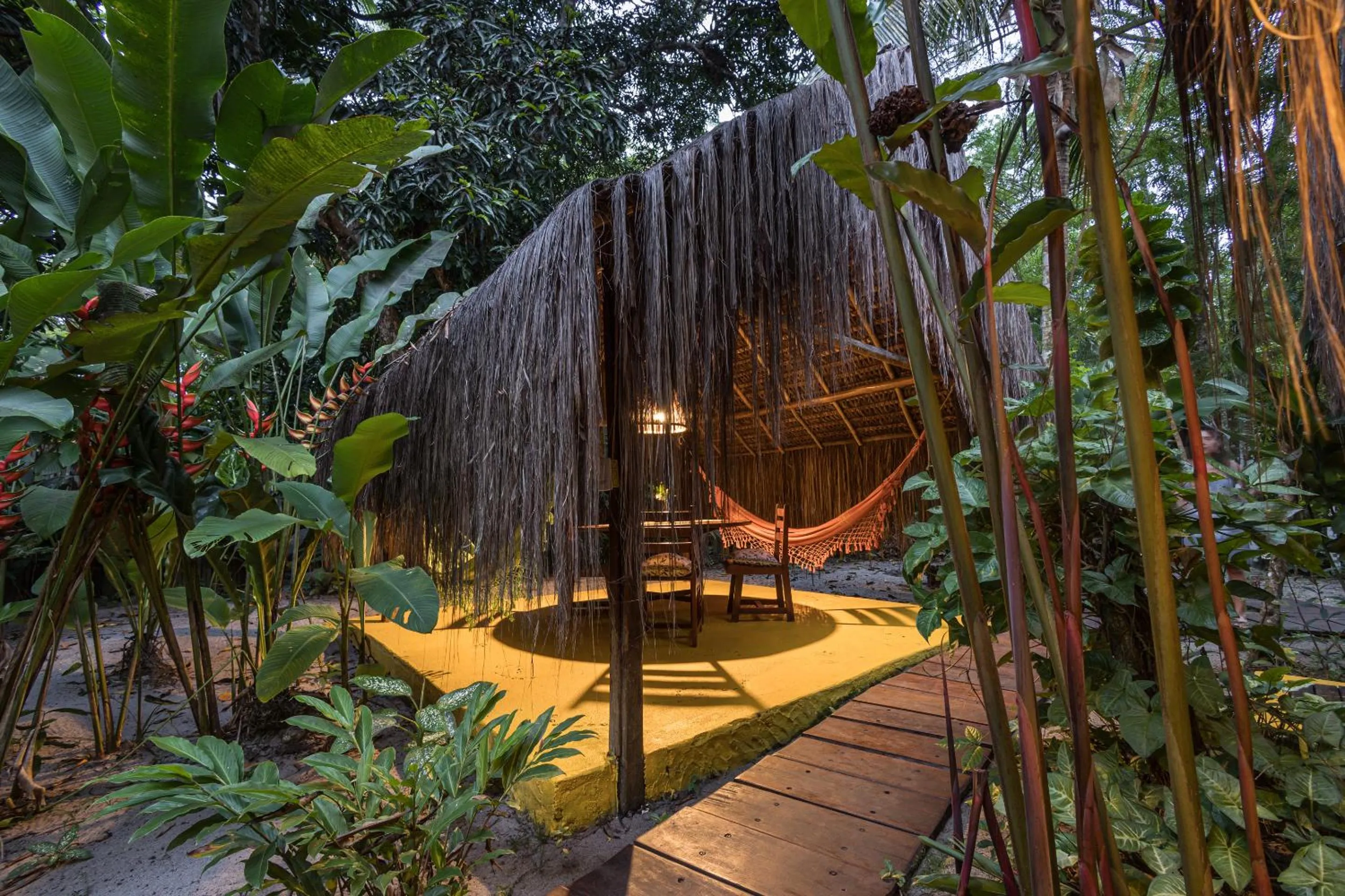 Patio in Pousada Canoa Nativa