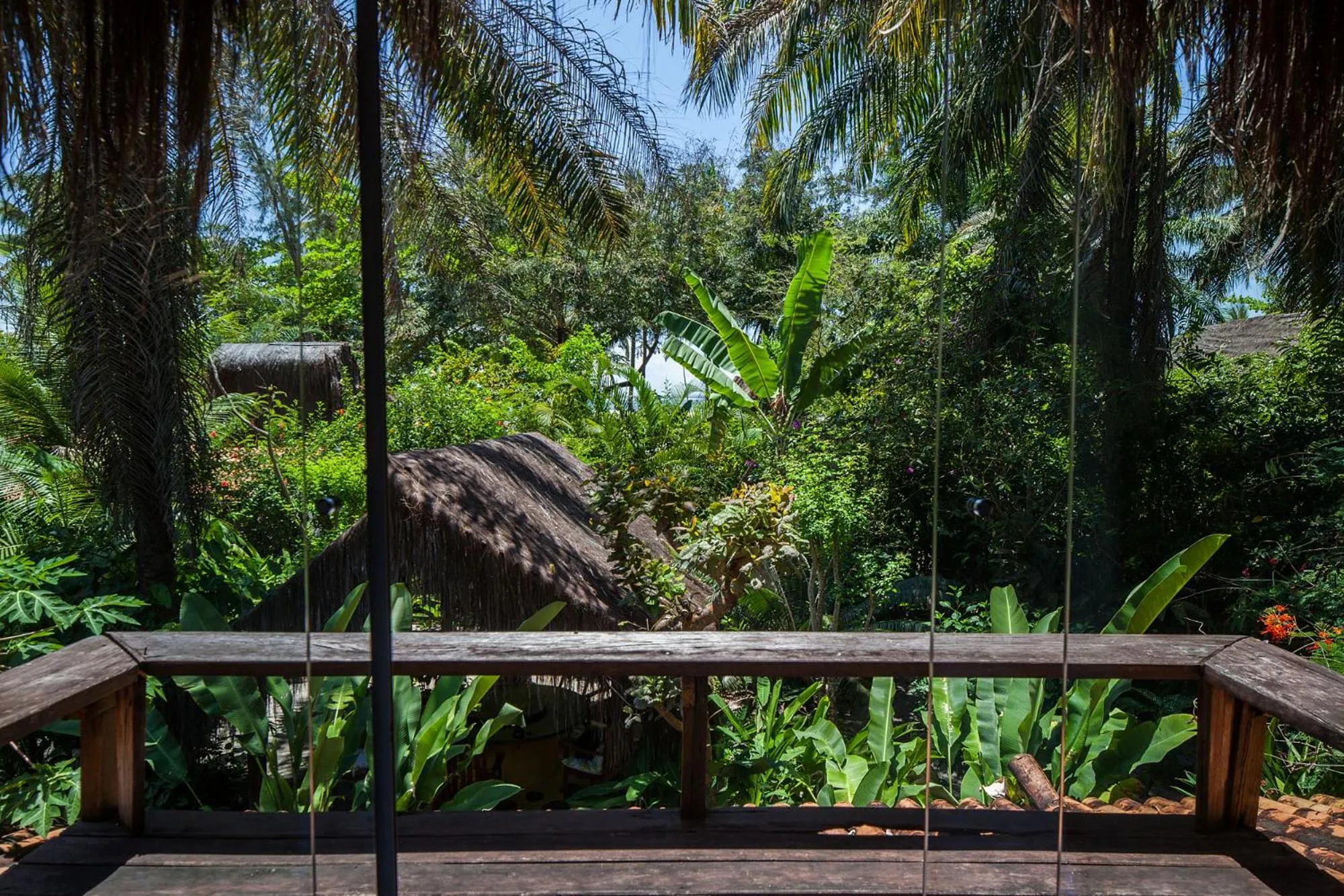 Garden view in Pousada Canoa Nativa