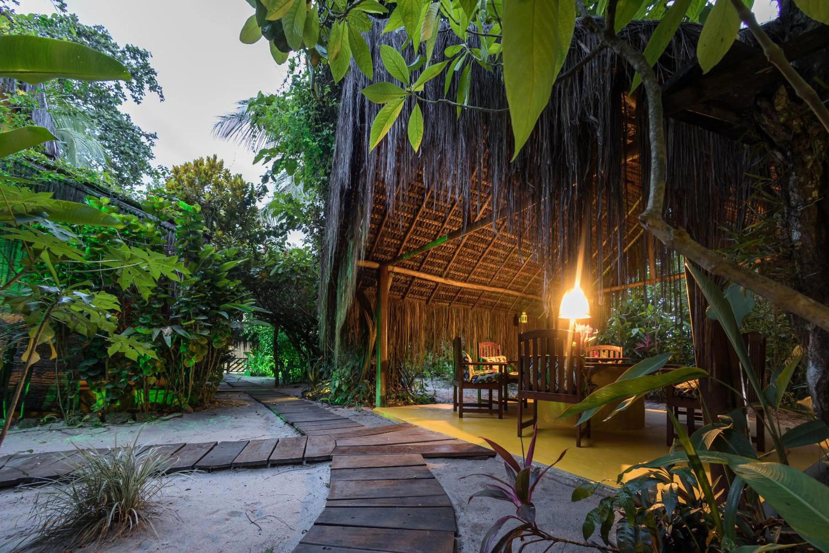 Garden in Pousada Canoa Nativa