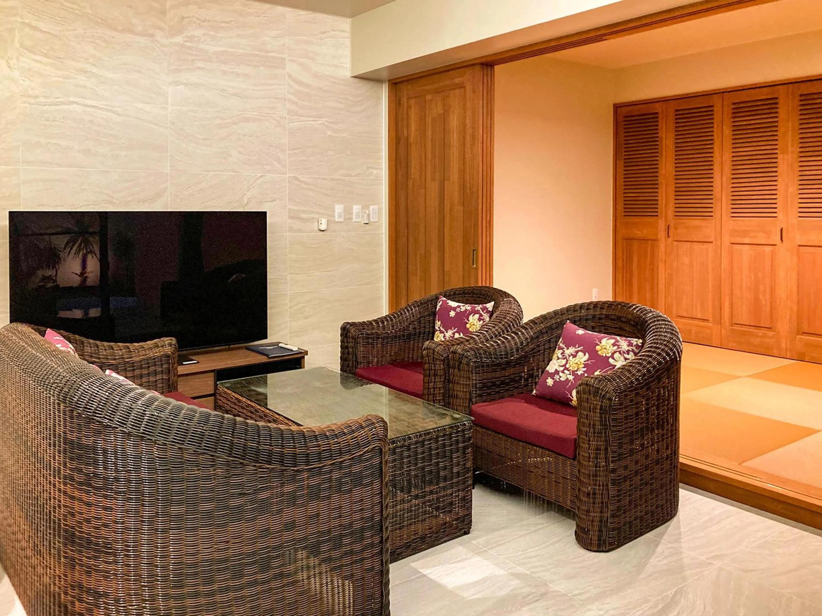 Living room in villa LIFE INDAH sumuide