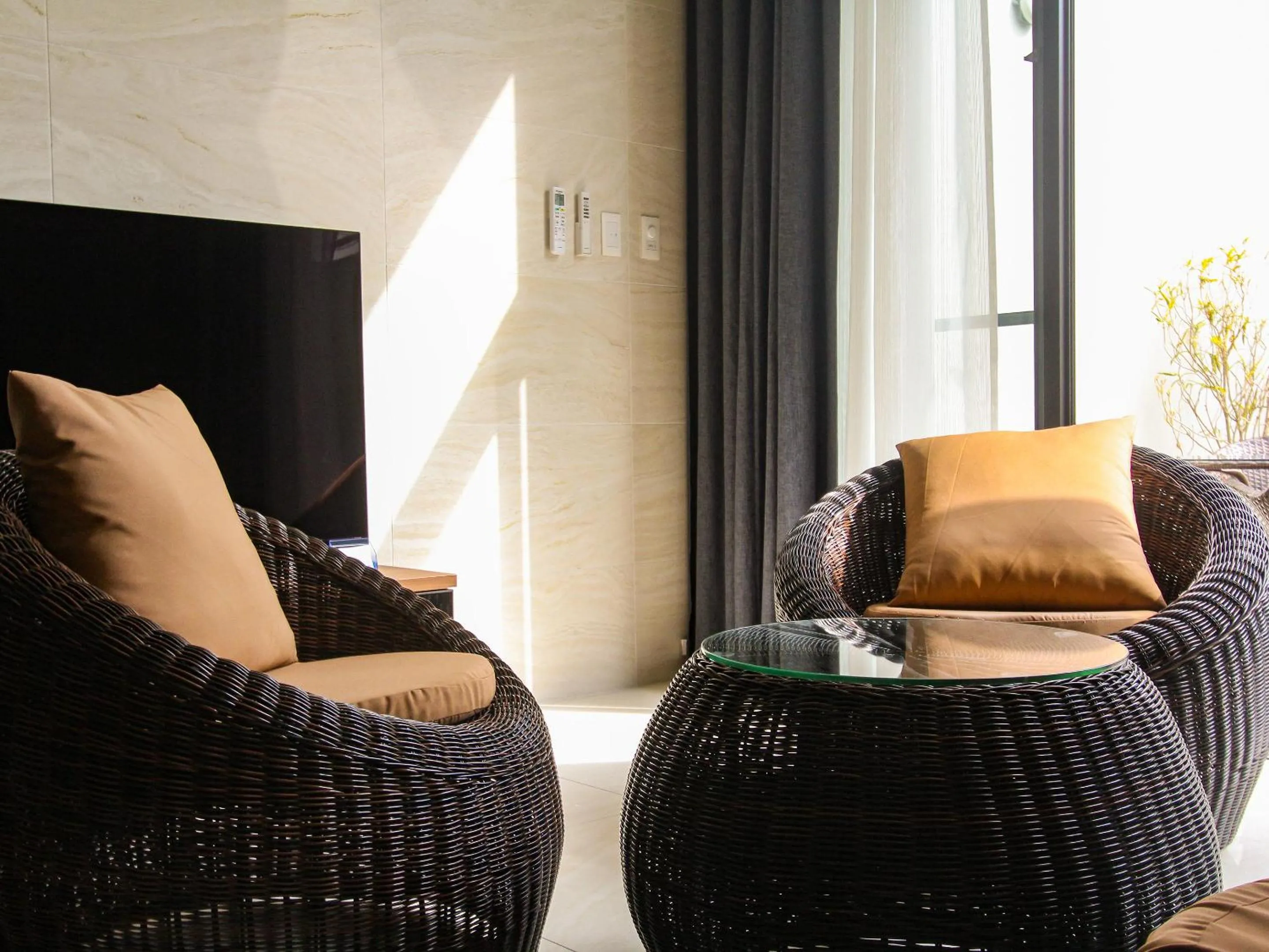 Living room in villa LIFE INDAH sumuide