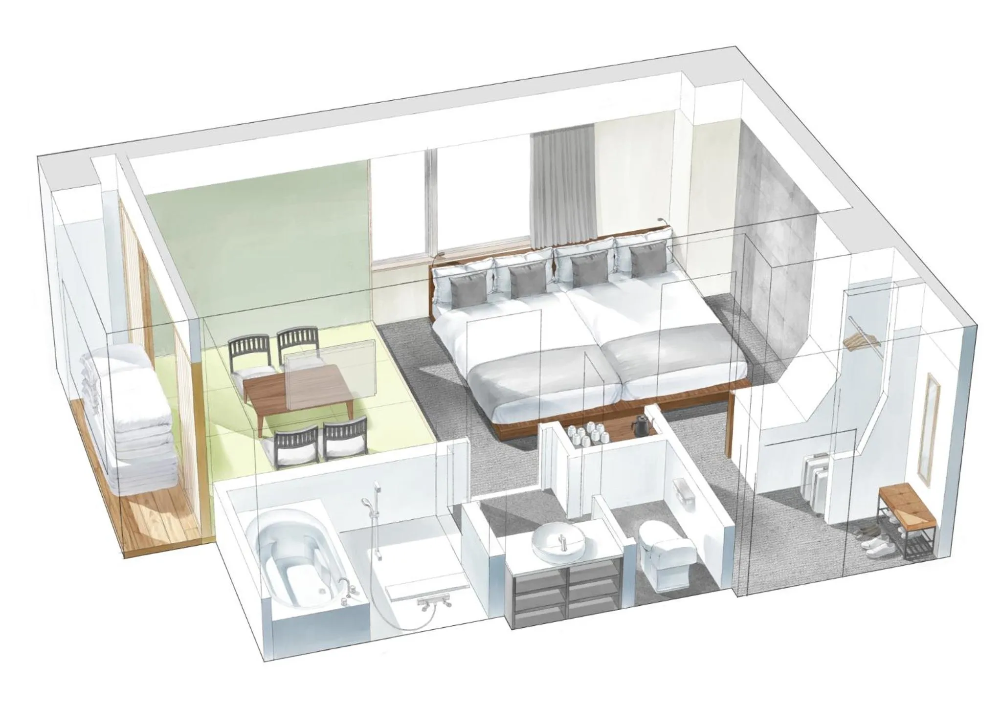 Floor plan in Sakura Cross Hotel Kyoto Kiyomizu