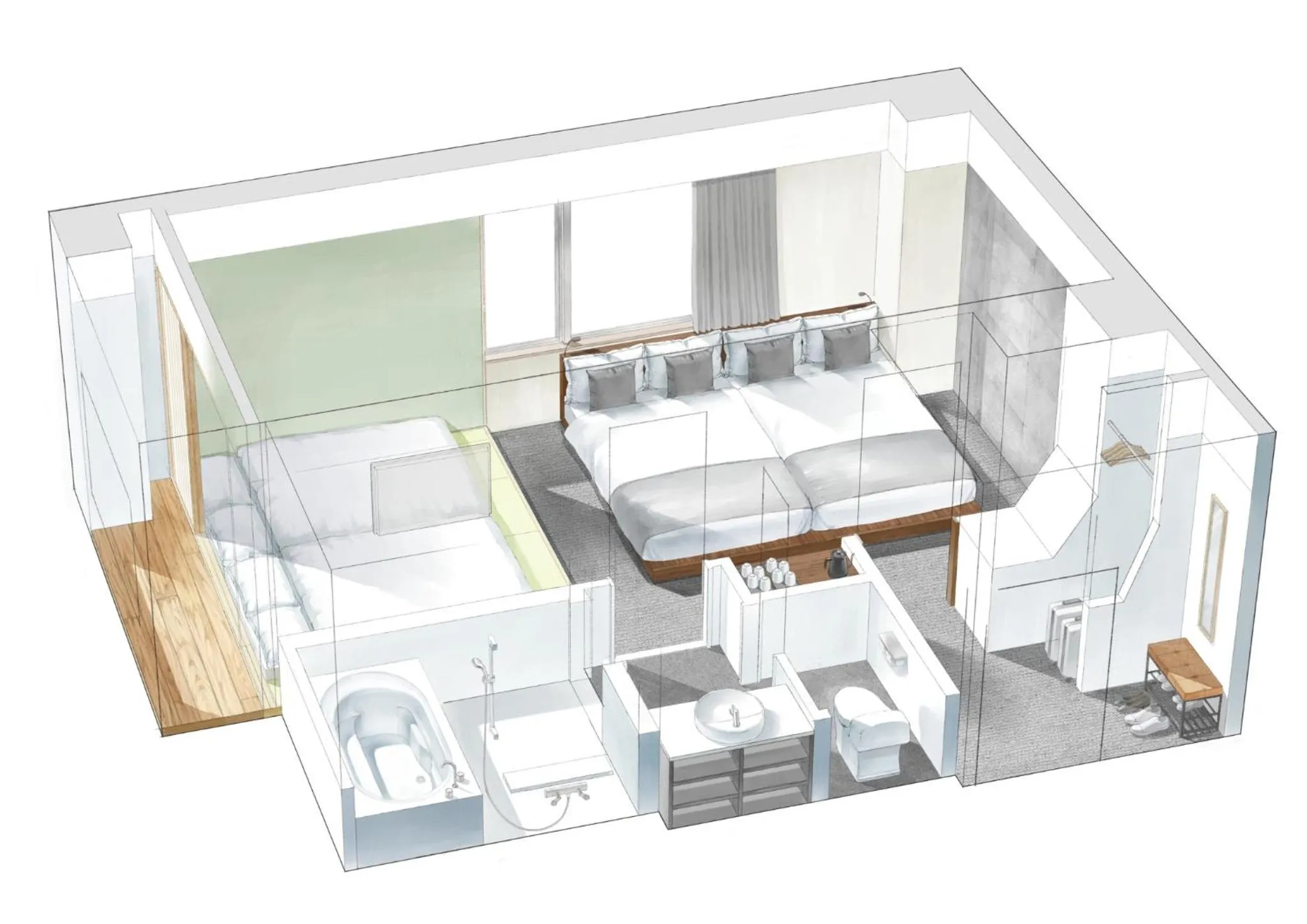 Floor plan in Sakura Cross Hotel Kyoto Kiyomizu
