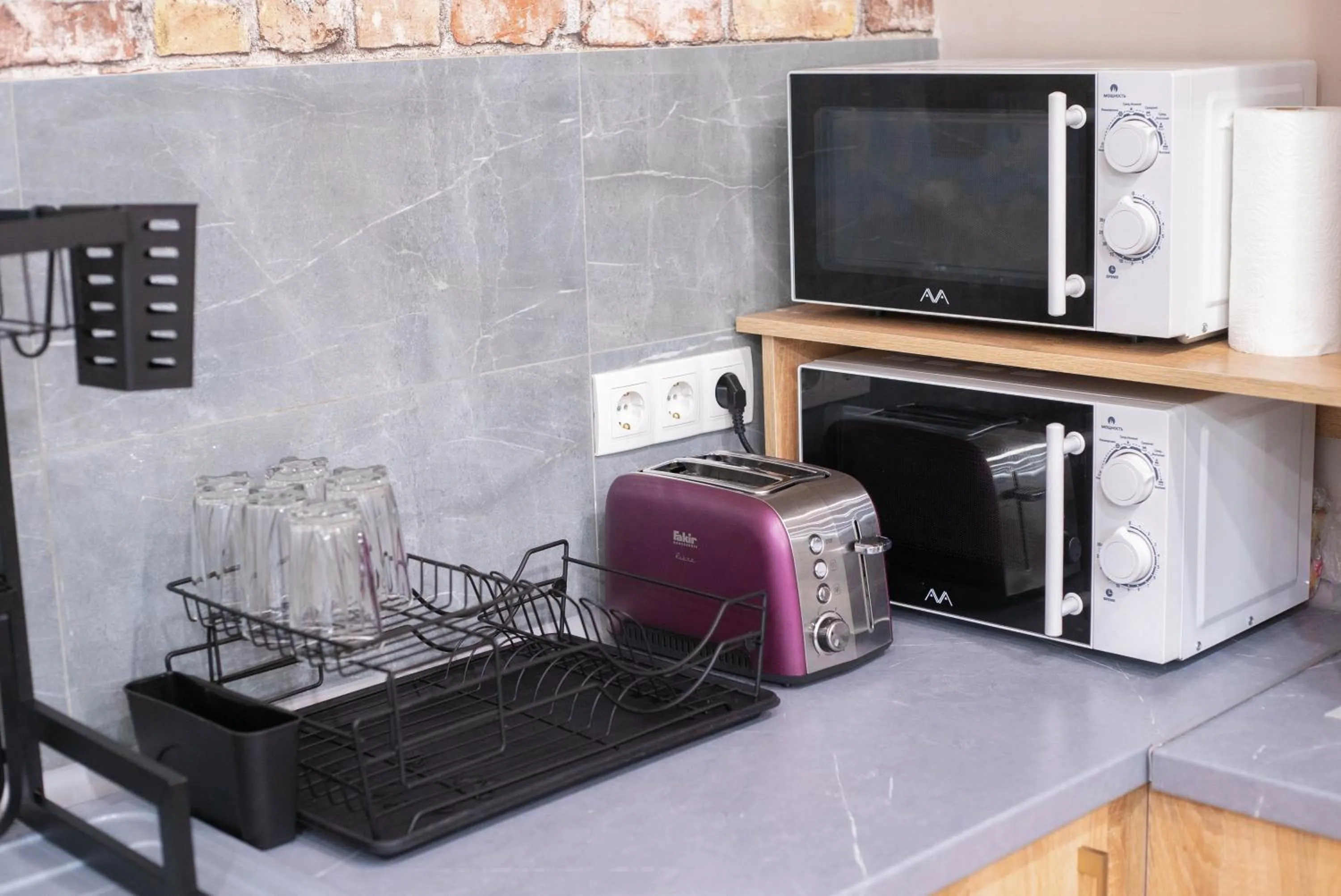 kitchen in Kaganat Hostel