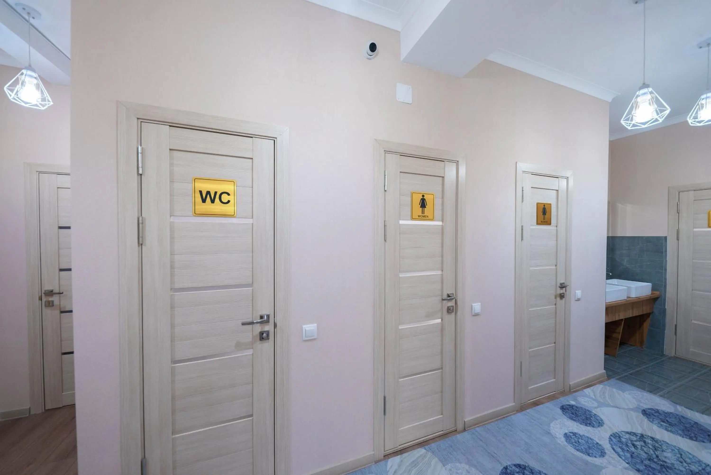 Bathroom, Bed in Kaganat Hostel