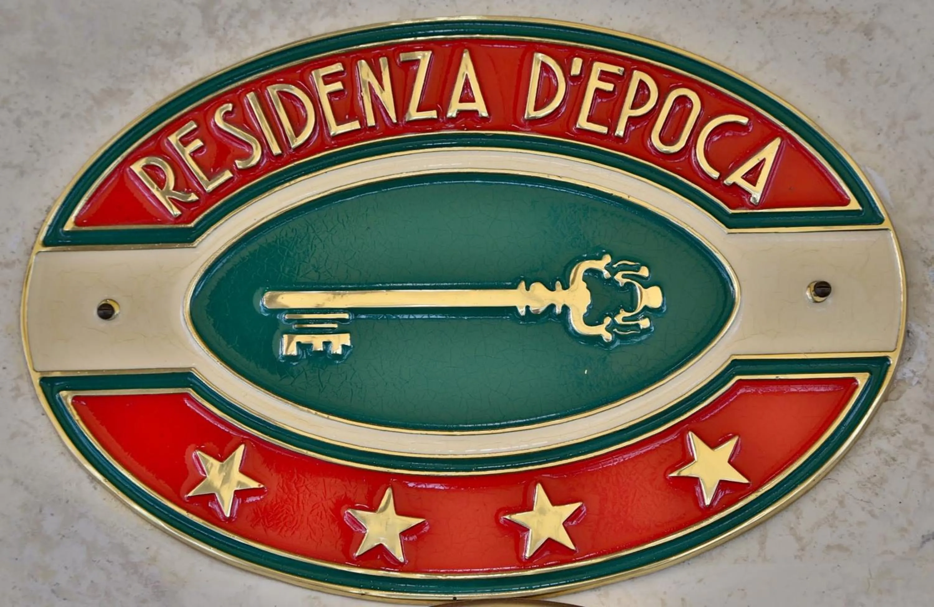 Certificate/Award in Hotel Canon d'Oro