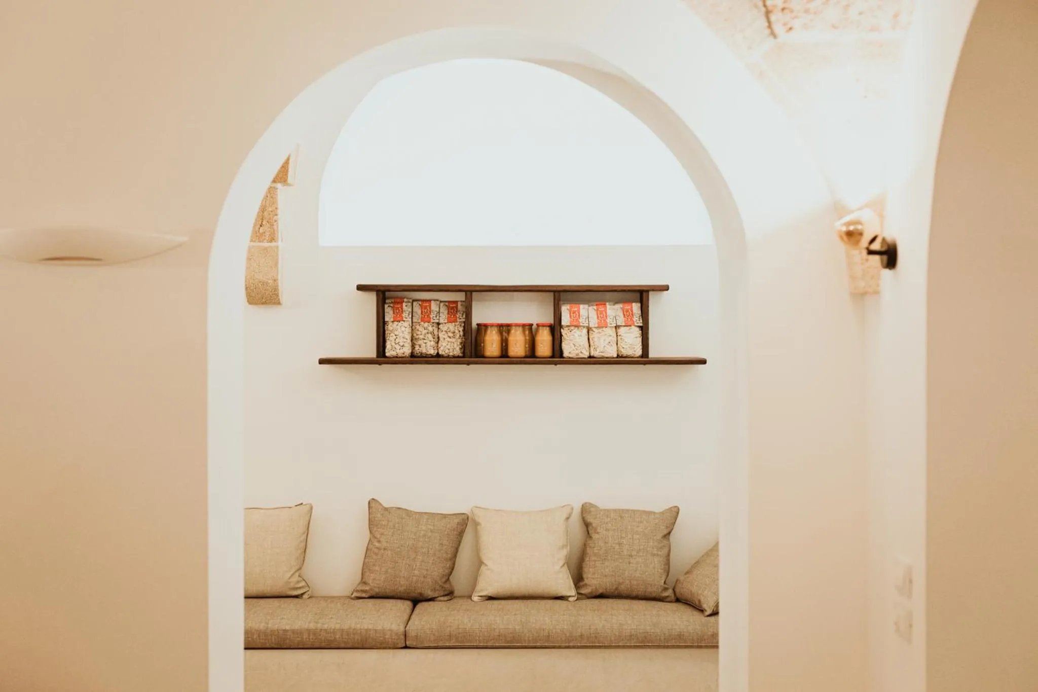 Seating area in La Corte Relais