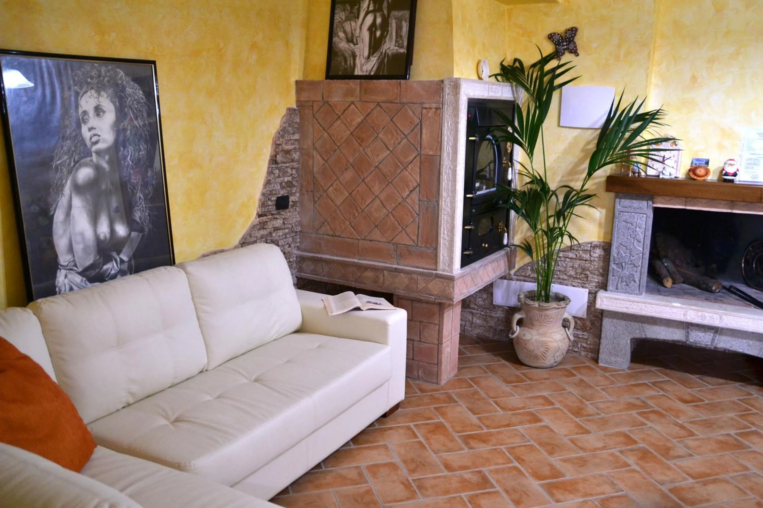 Living room in La Baia del Lago