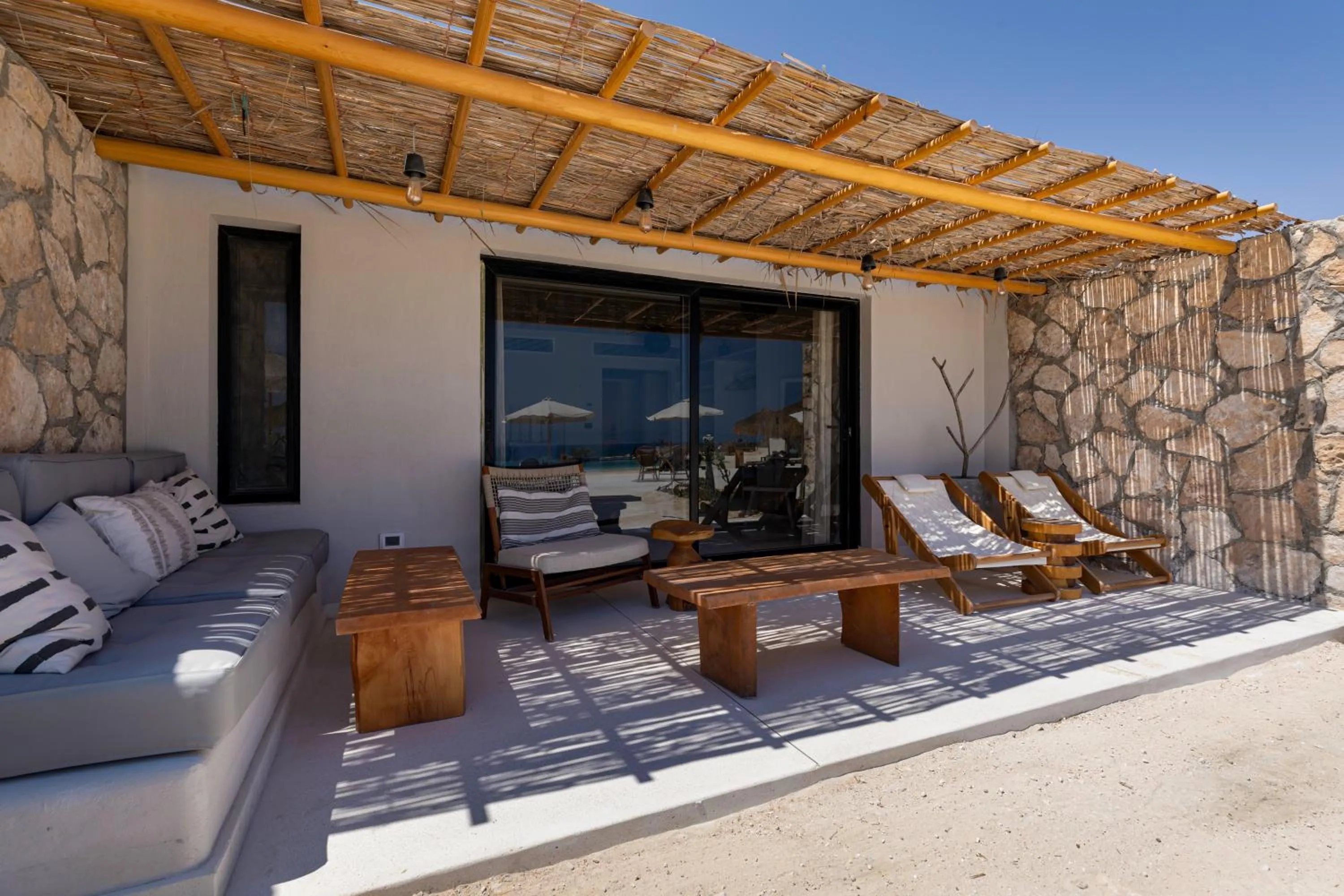 Patio in Marmarica Boutique Cabanas - Ras El Hekma - North Coast Top Rated Luxury Stay