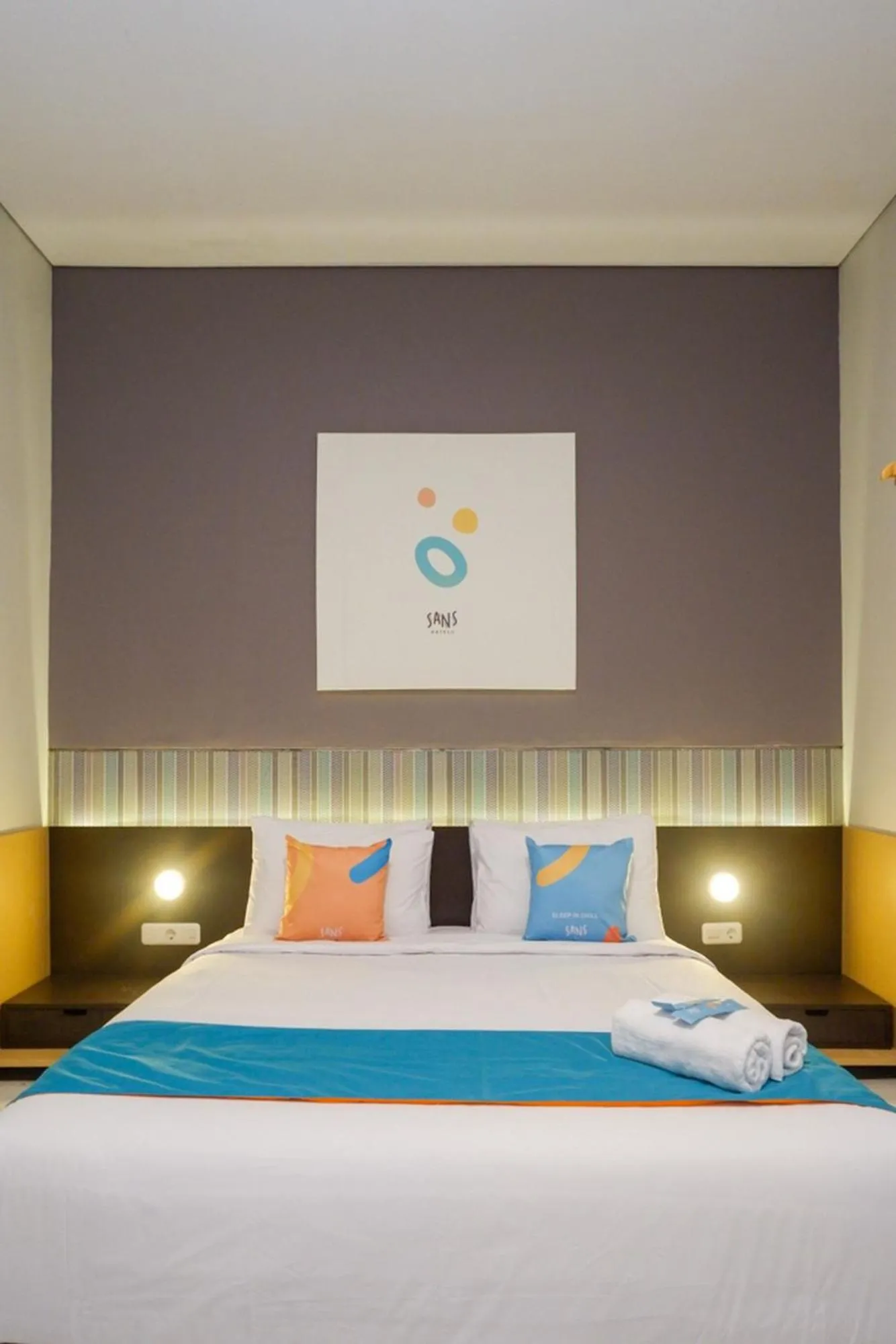 Bed in Sans Hotel Good Wish Semarang